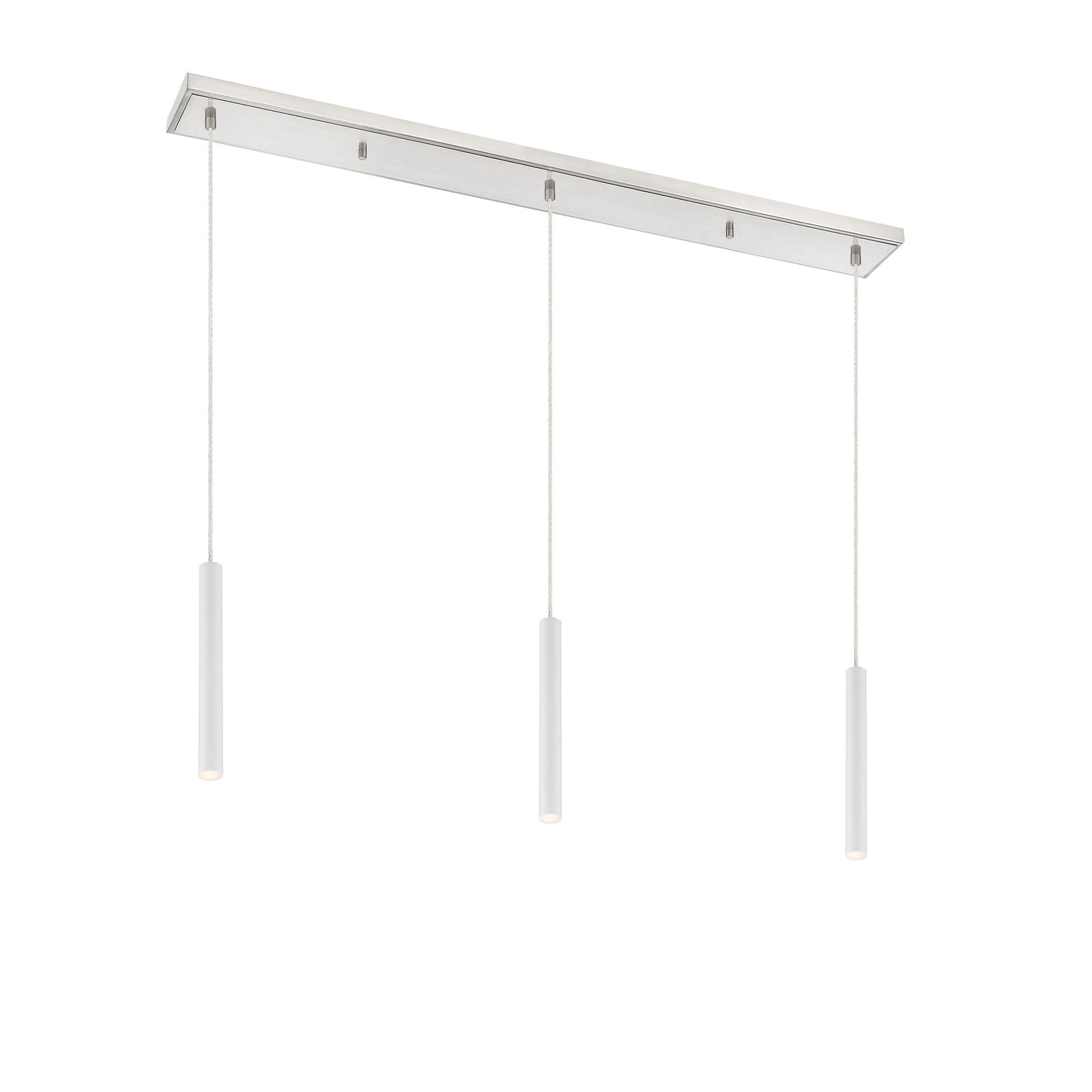 Shown in Brushed Nickel finish and Steel glass and Steel shade
