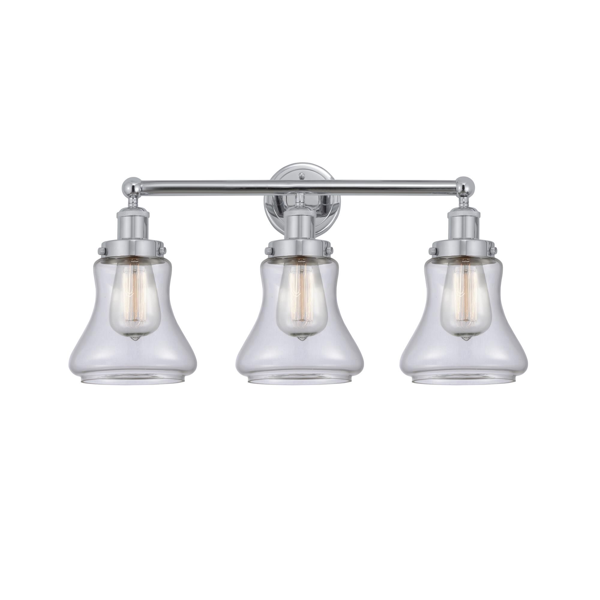 Shown in Polished Chrome, Clear finish and Clear glass and Clear Glass shade