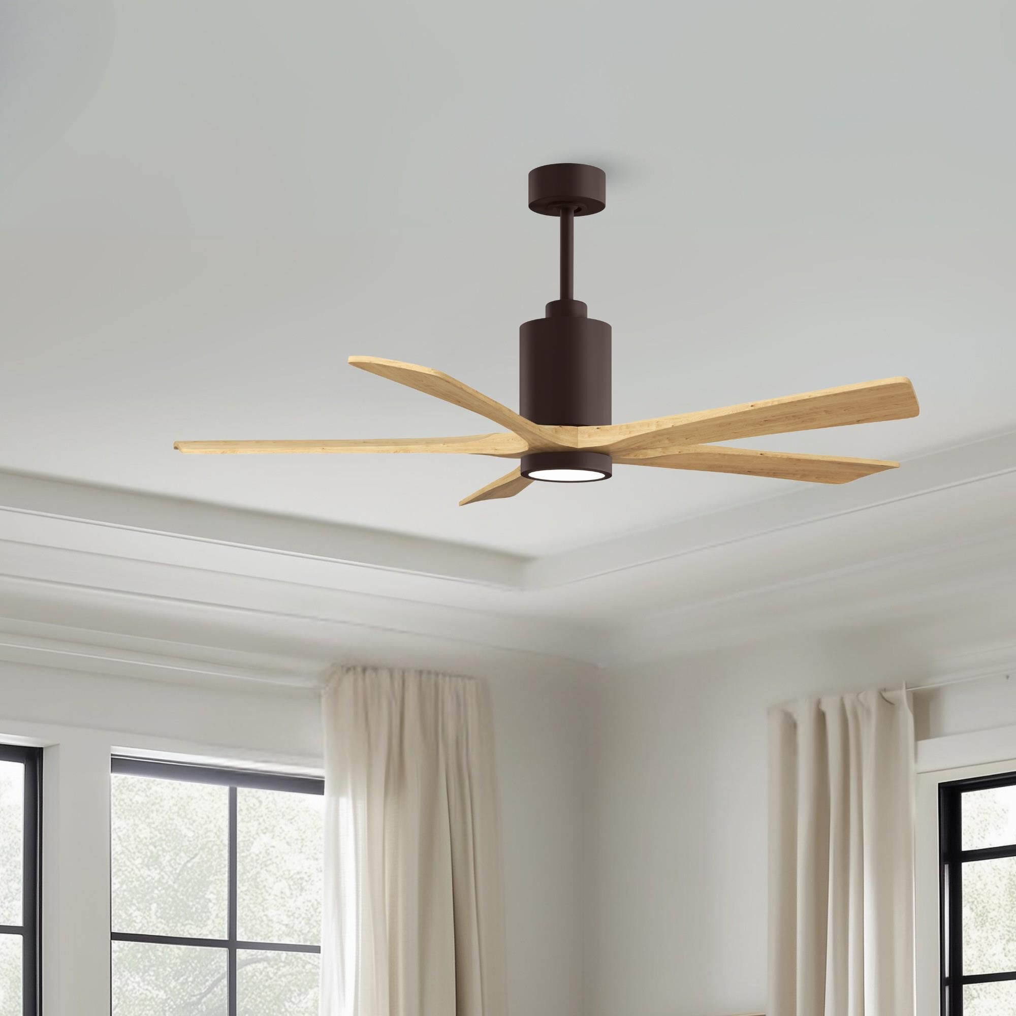 Patricia 60 Inch Ceiling Fan with Light Kit by Matthews Fan Company