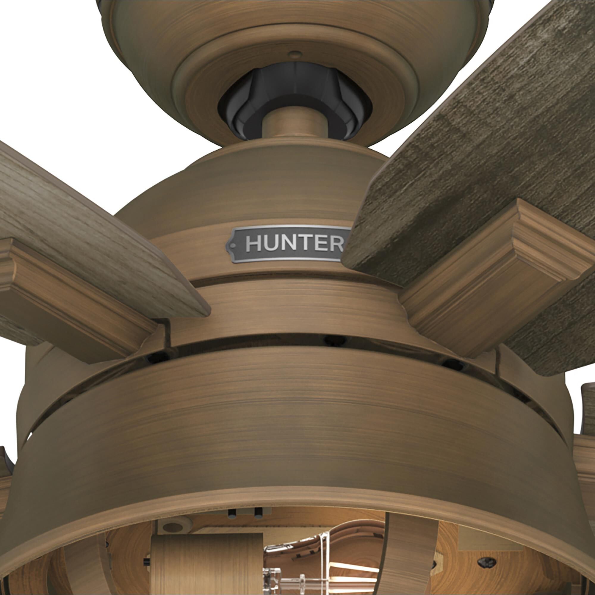 Hampshire 52 Inch Ceiling Fan with Light Kit by Hunter Fan