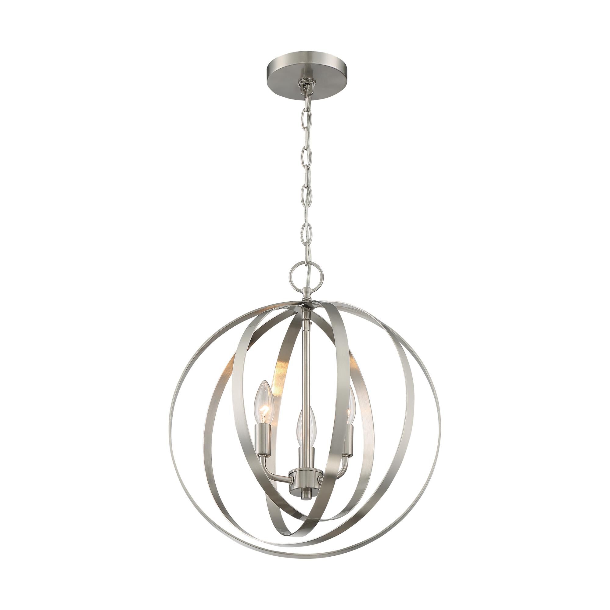Pendleton 16 Inch 3 Light Mini Chandelier by Nuvo Lighting