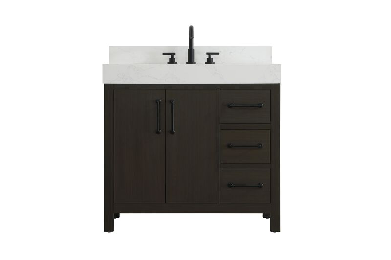Nathan 36 Inch Bath Vanity by Elegant Dcor