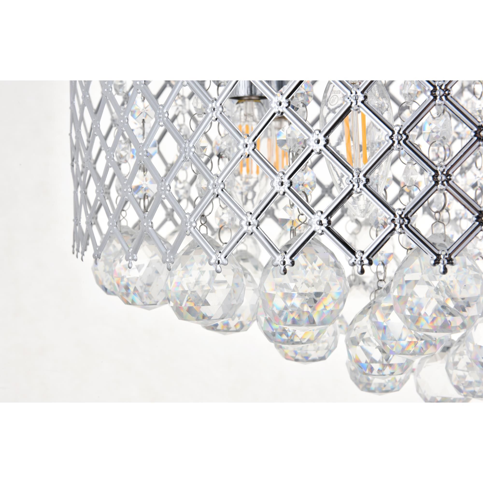 Shown in Chrome finish and Clear Royal Cut crystal