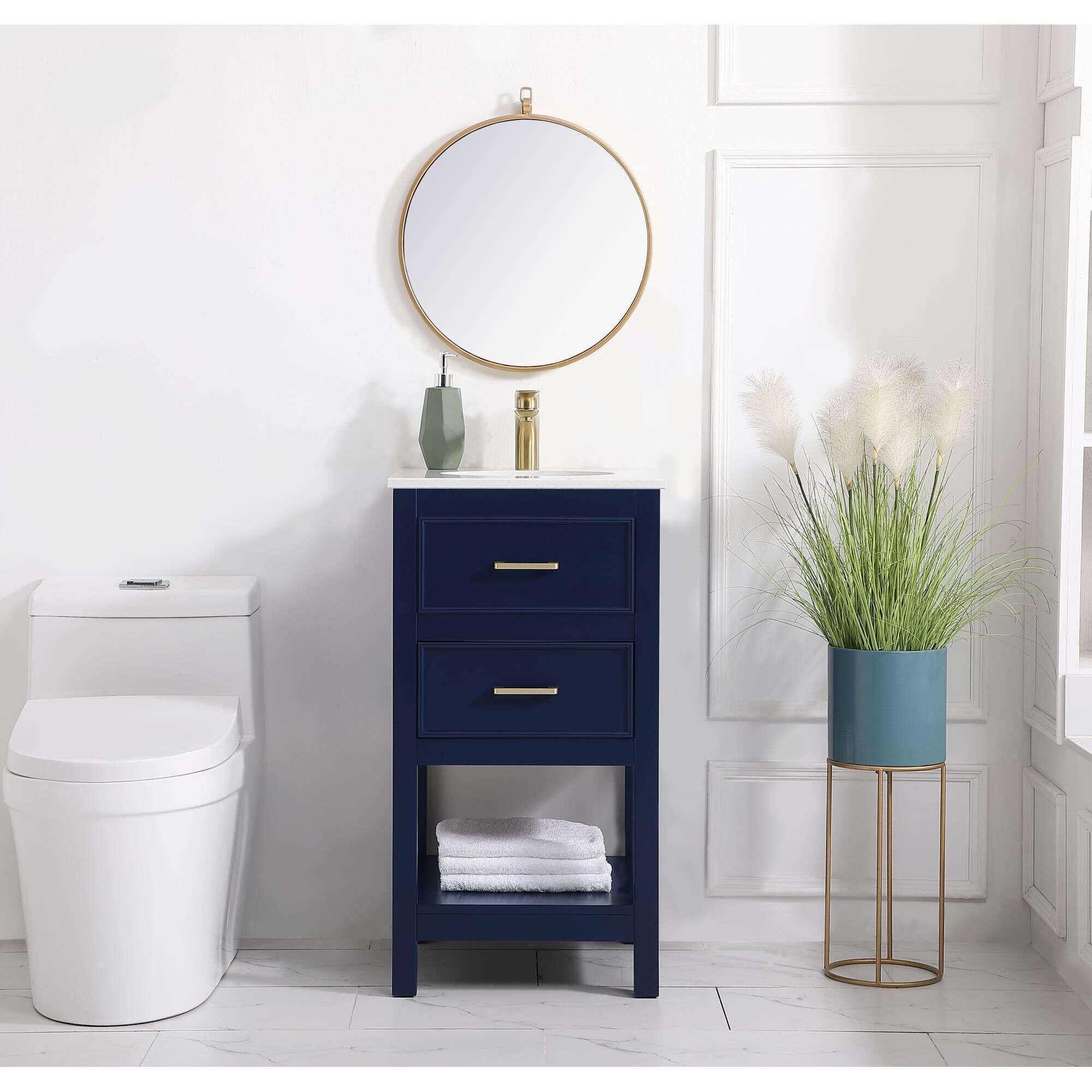 Shown in Blue finish