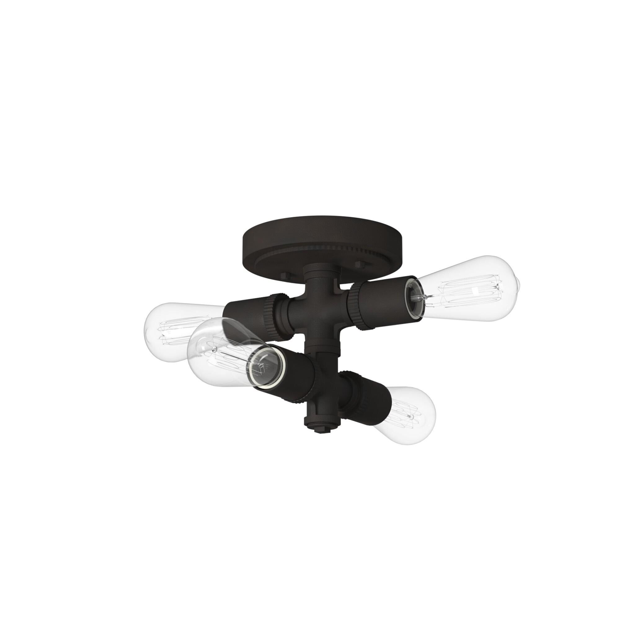 Eglo Wymer 6 Inch 4 Light Flush Mount by Eglo Lighting