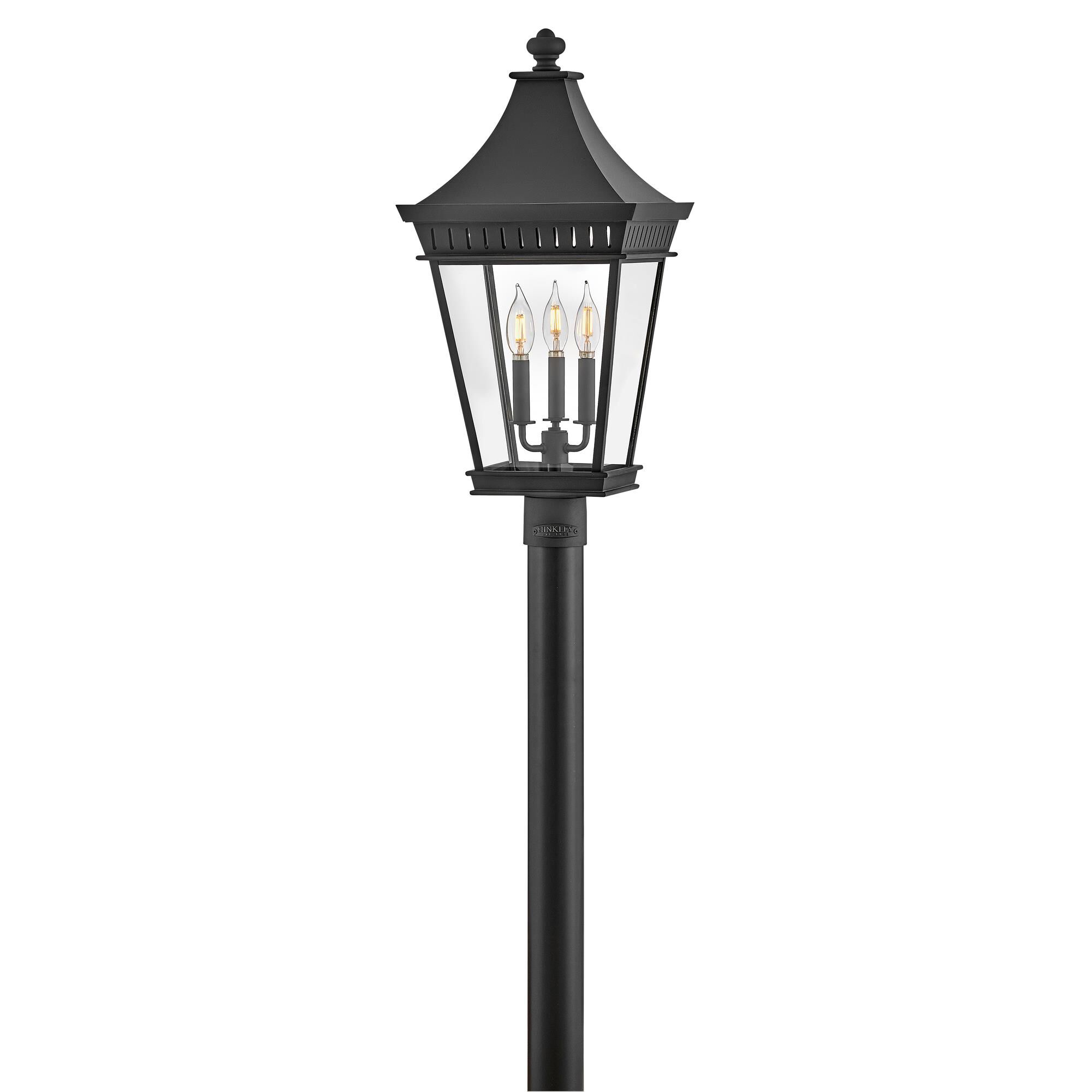 Shown in Museum Black finish and Clear glass