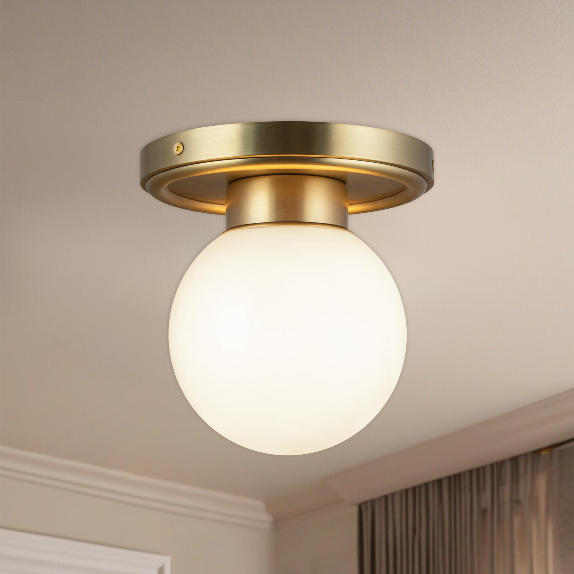 Fiore 6 Inch Semi Flush Mount by Alora Mood