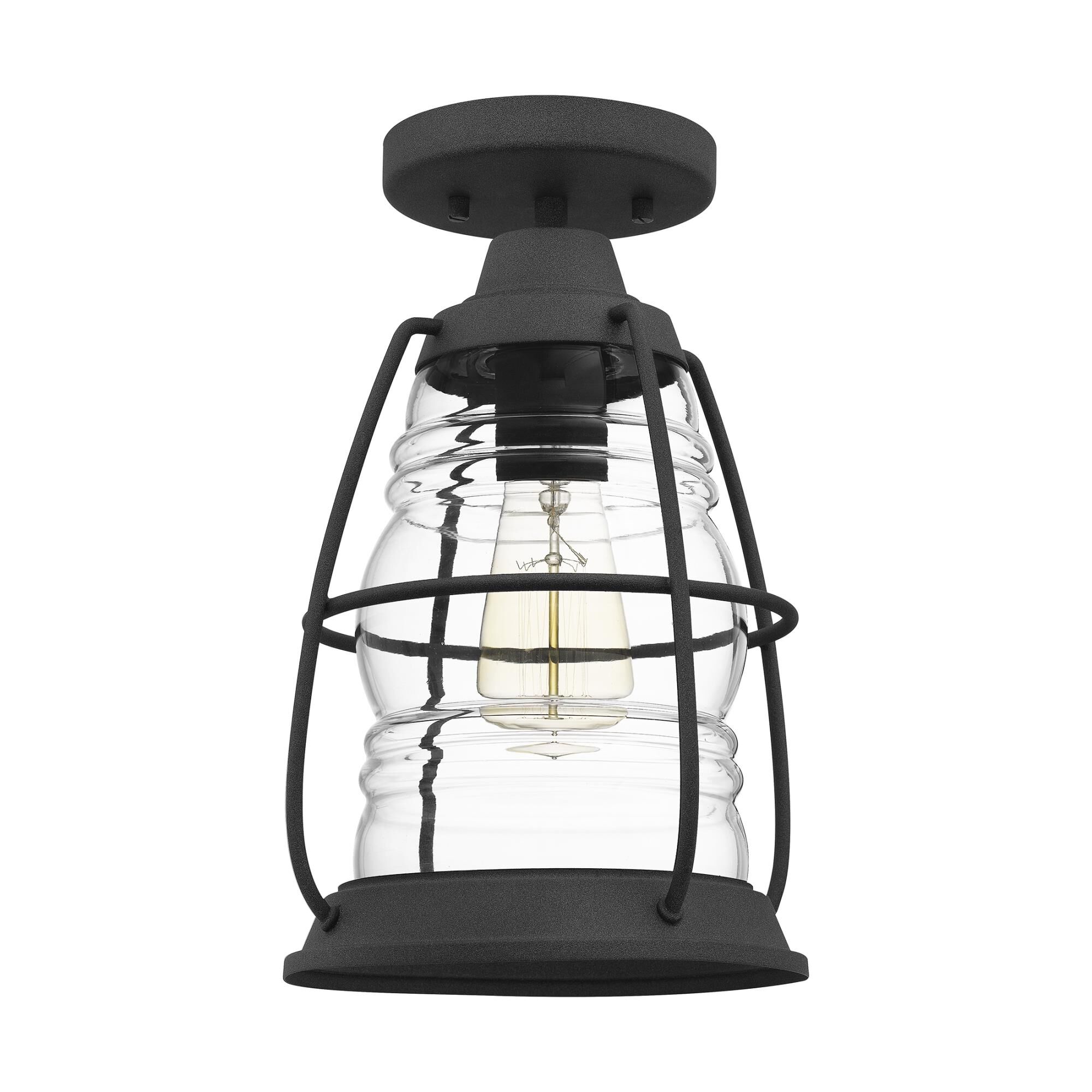 Admiral 8 Inch 1 Light Semi Flush Mount by Quoizel