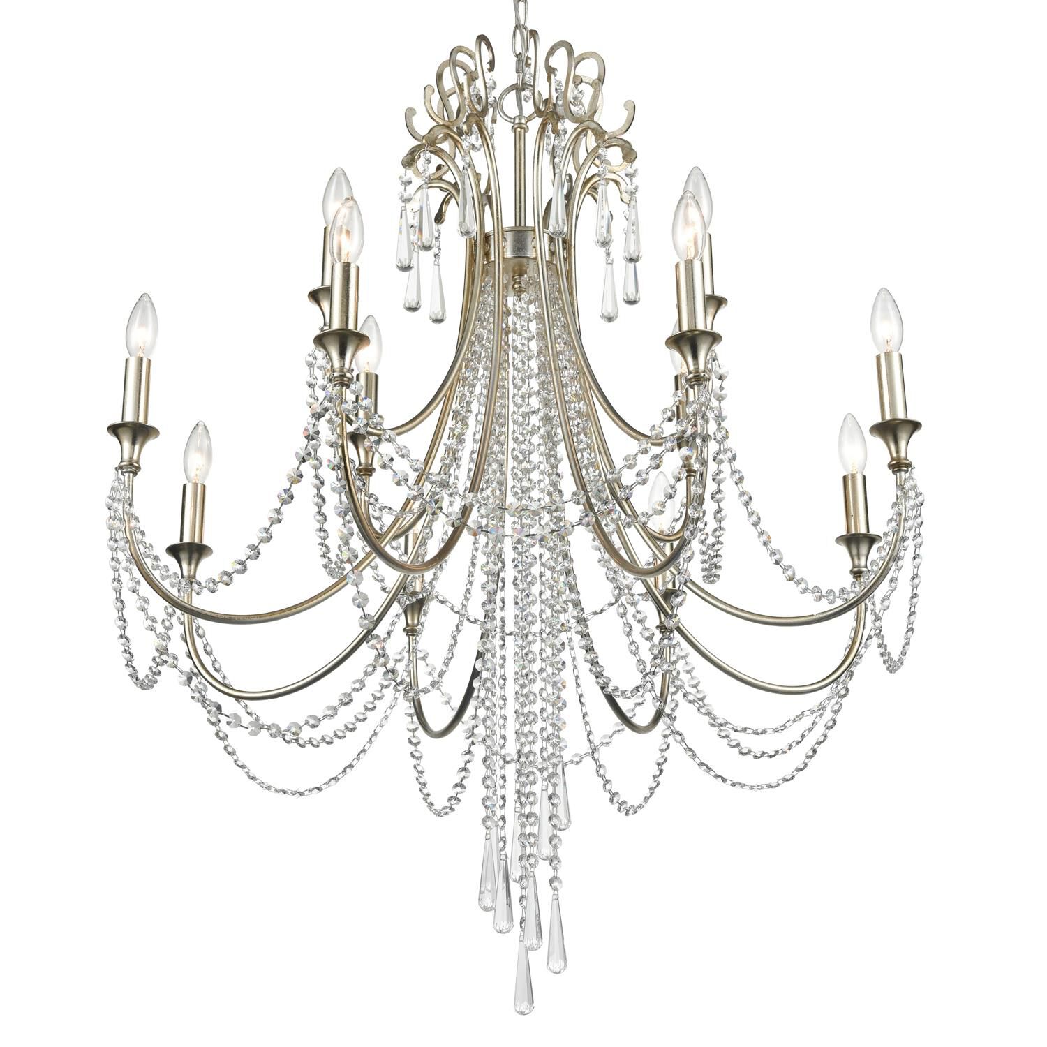 Arcadia 32 Inch 12 Light Chandelier by Crystorama