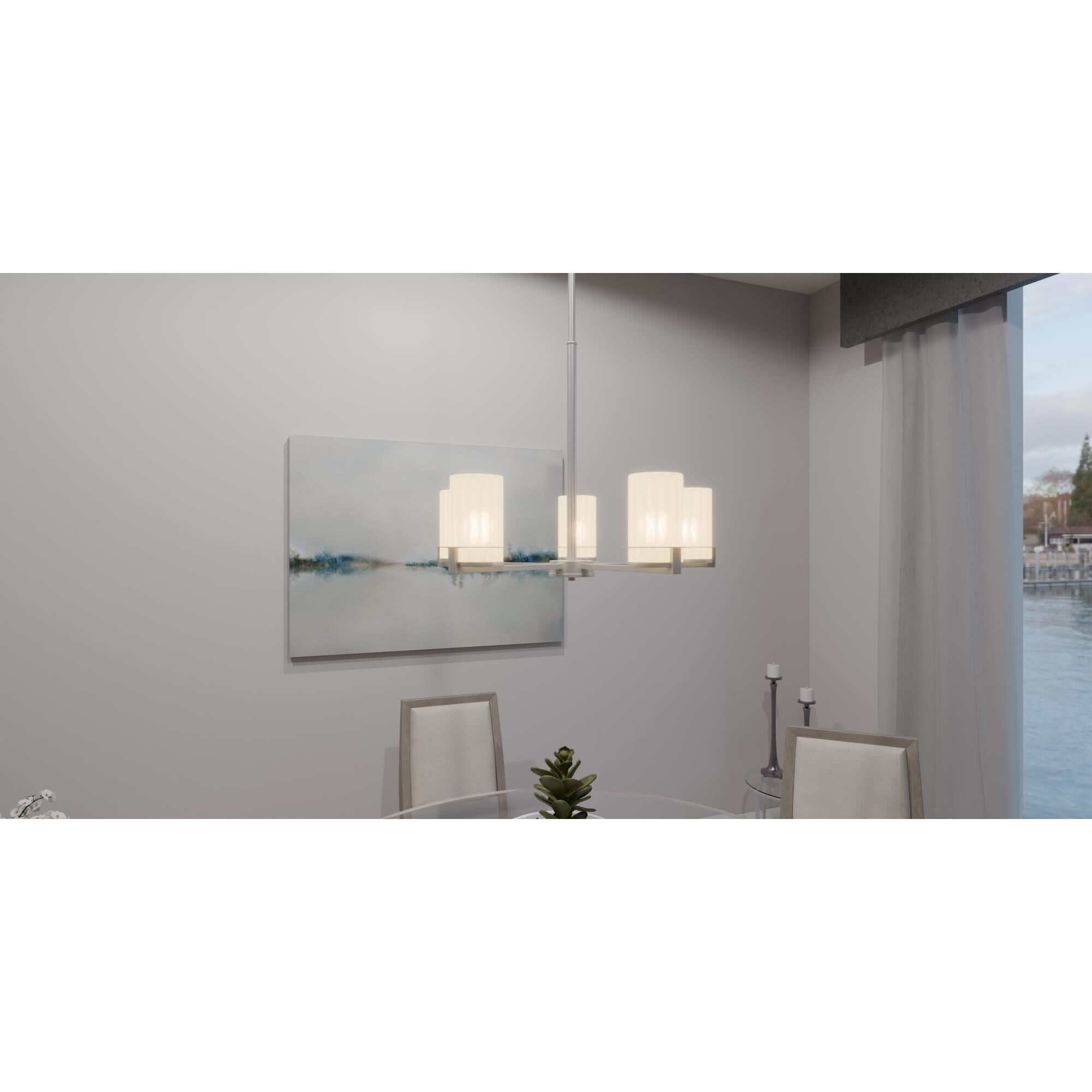 Seymour 26.75 Inch 5 Light Chandelier by Quoizel