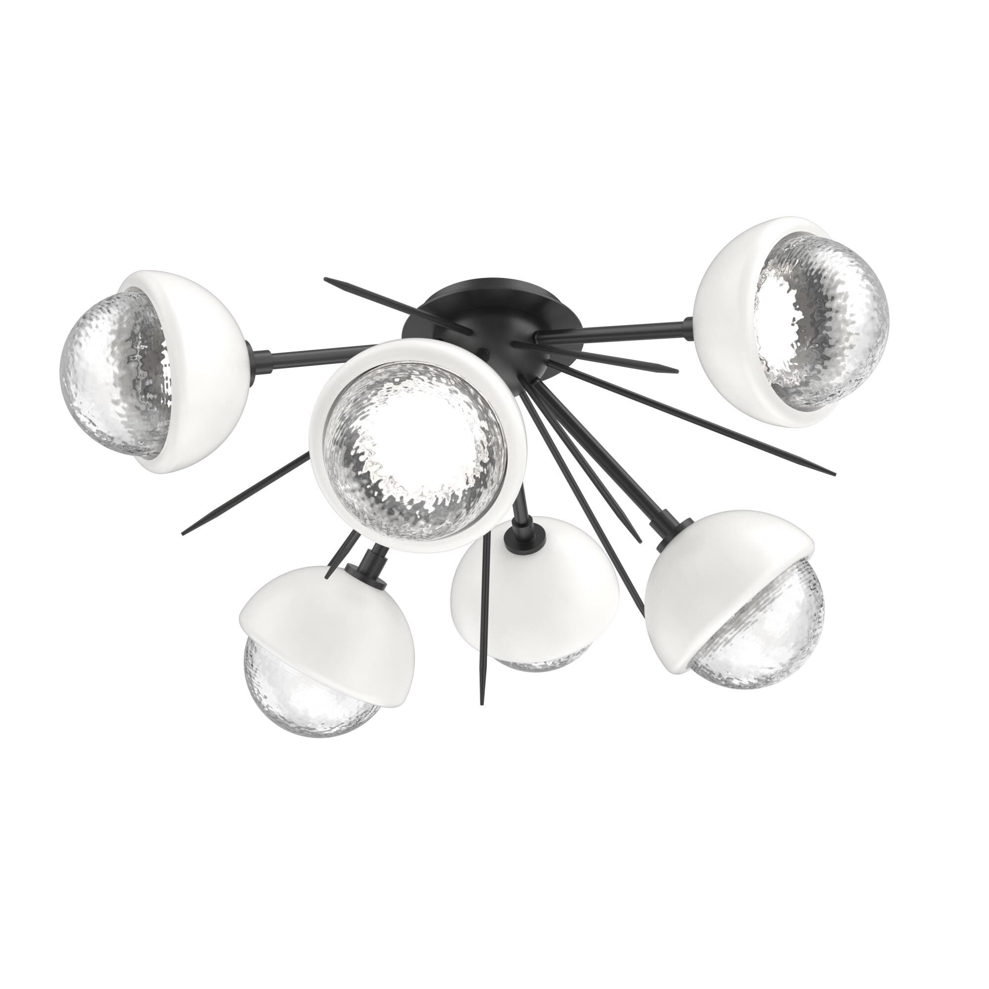 Levi Wilson Cabochon 28 Inch Semi Flush Mount by Hammerton Studio