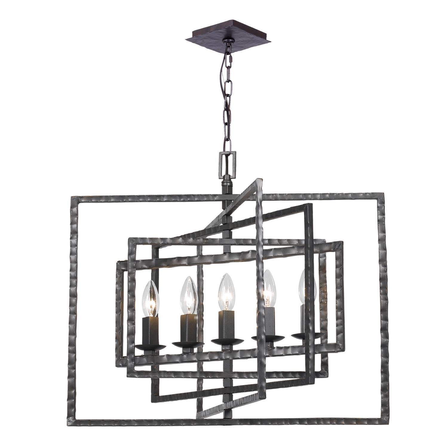 Capri 24 Inch 5 Light Chandelier by Crystorama