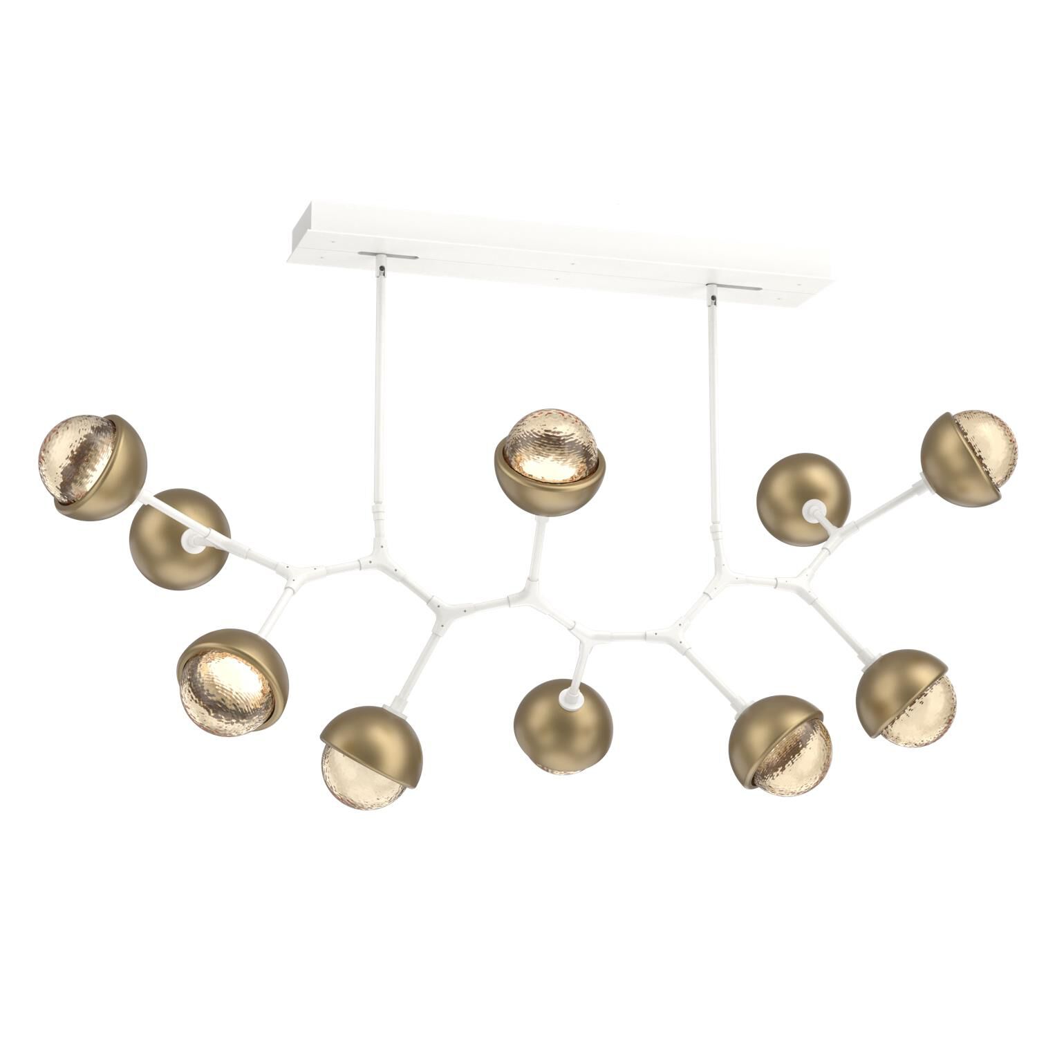 Levi Wilson Cabochon 56 Inch Linear Suspension Light by Hammerton Studio