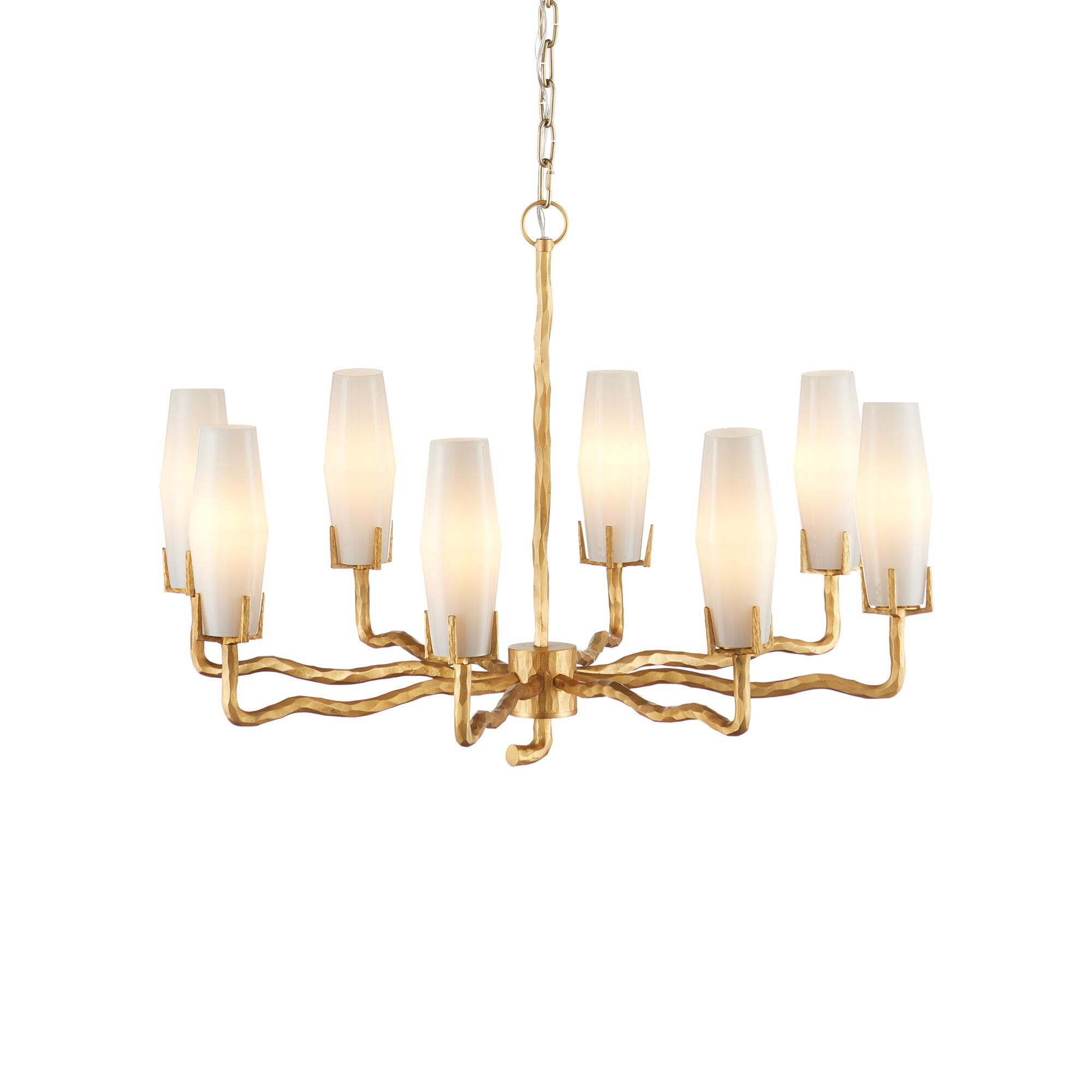 Shown in White and Matte Gold finish