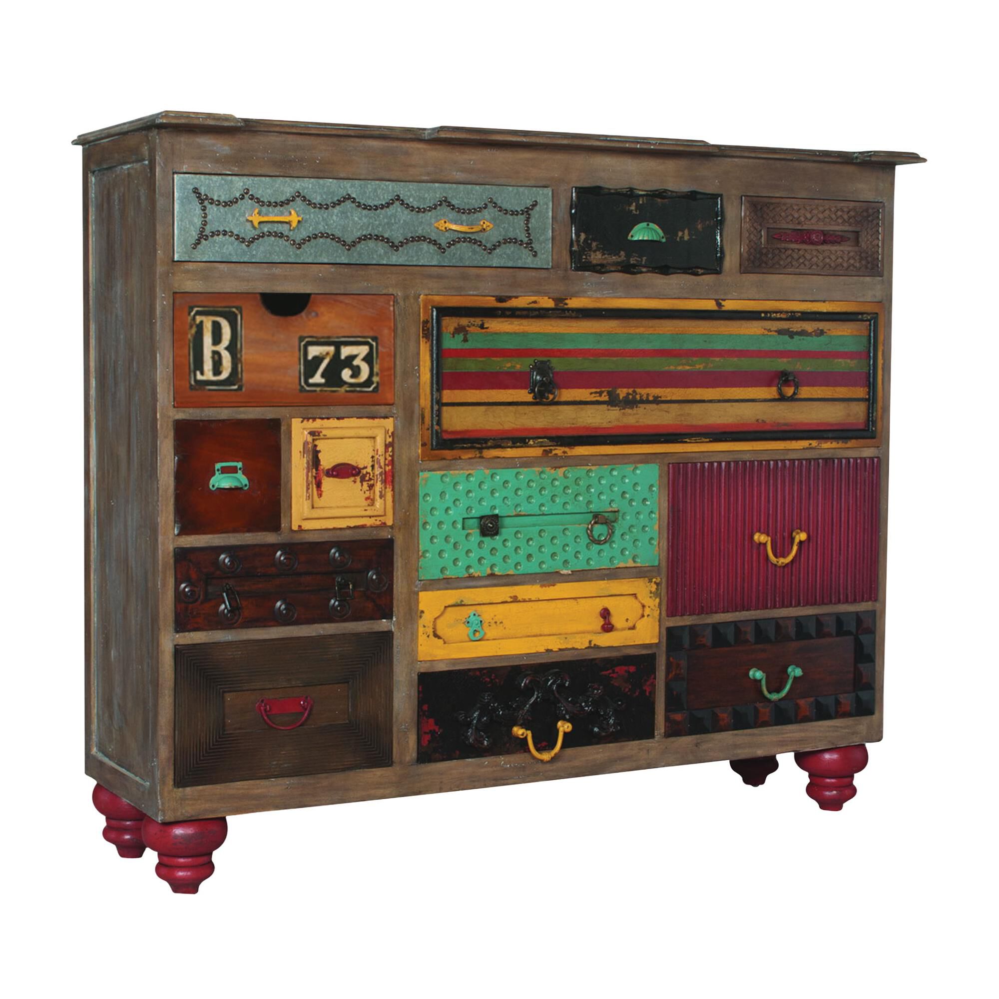 Shown in Weathered Mahogany finish