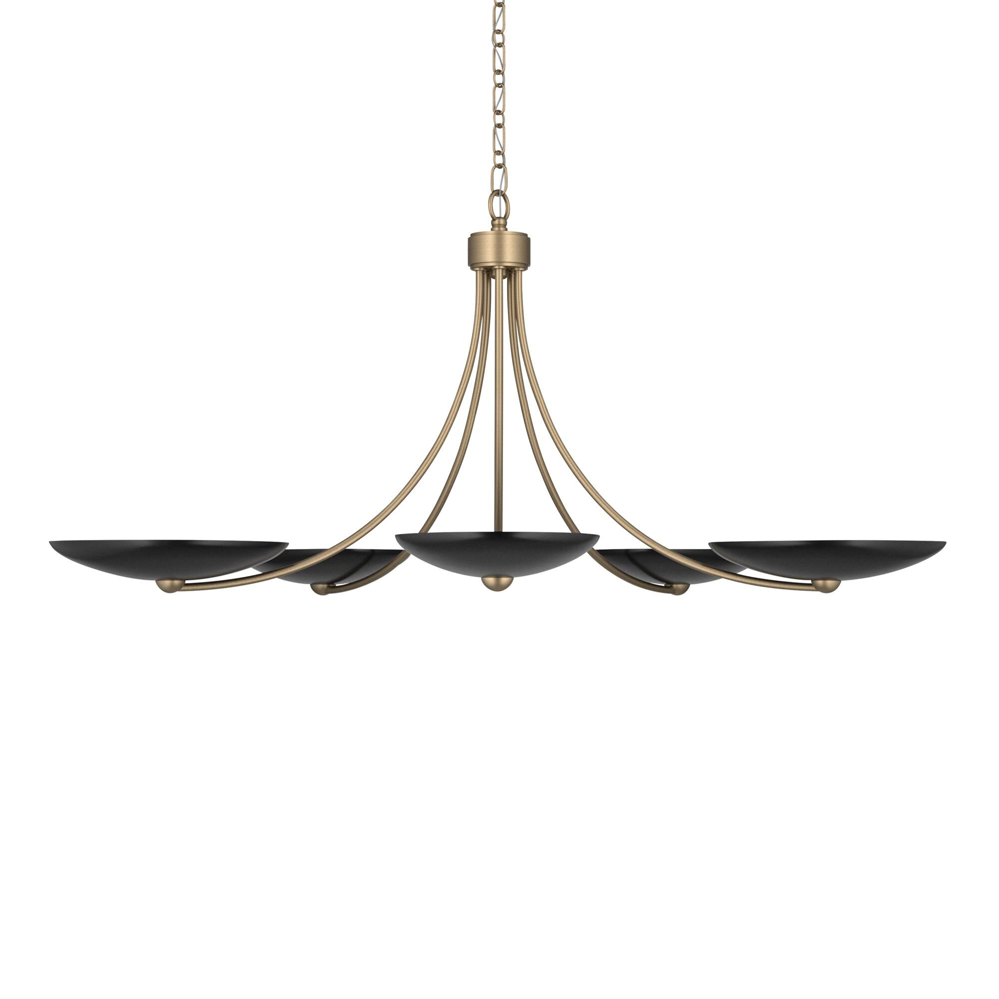 Shown in Champagne Bronze finish and Champagne Bronze and Black shade