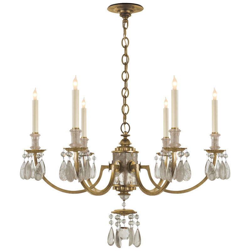Thomas O'Brien Elizabeth 33 Inch 6 Light Chandelier by Visual Comfort Signature Collection