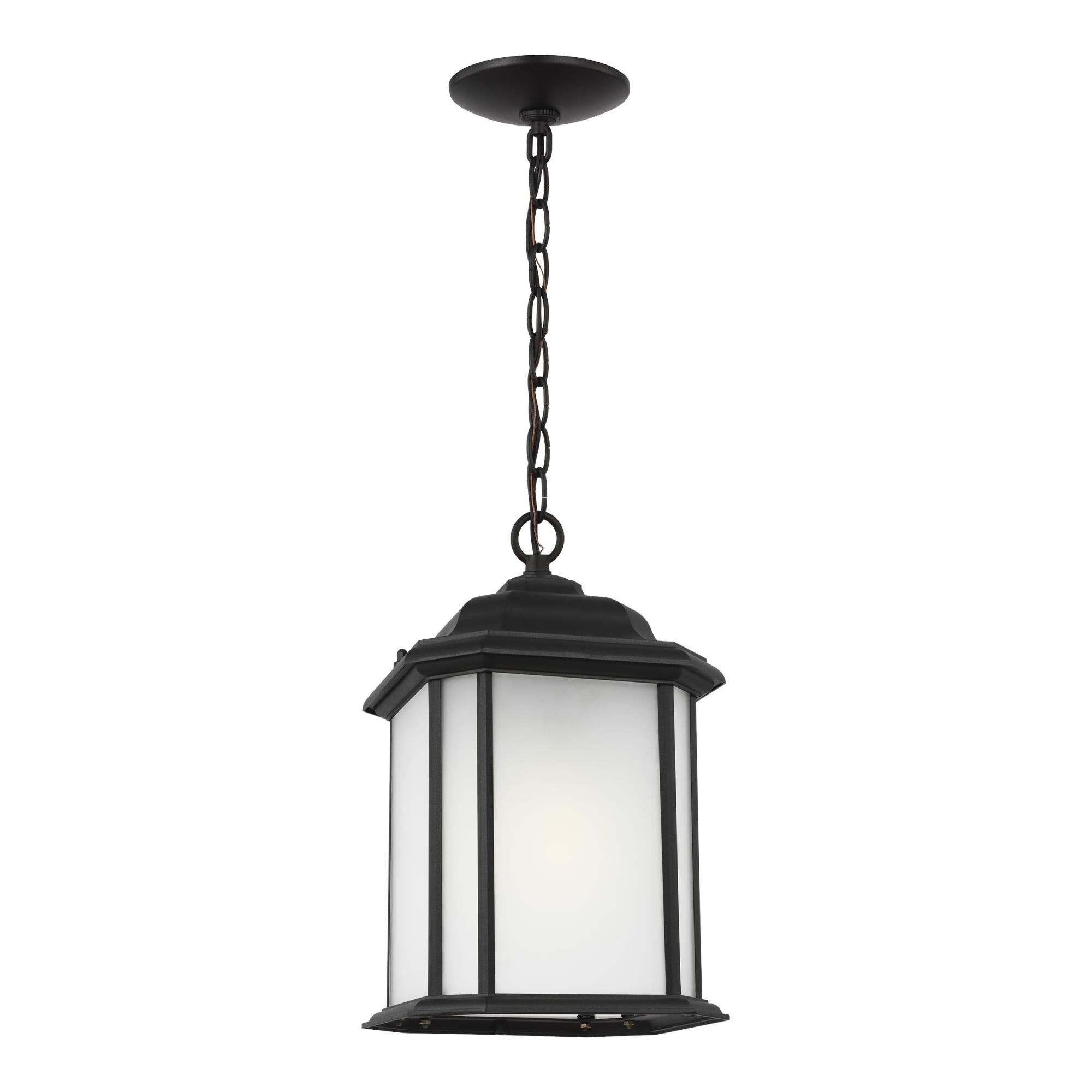 Shown in Black finish and Satin Etched glass