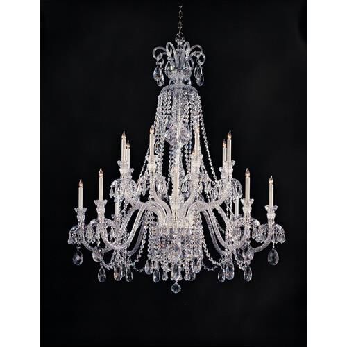 Traditional Crystal 56 Inch 16 Light Chandelier by Crystorama