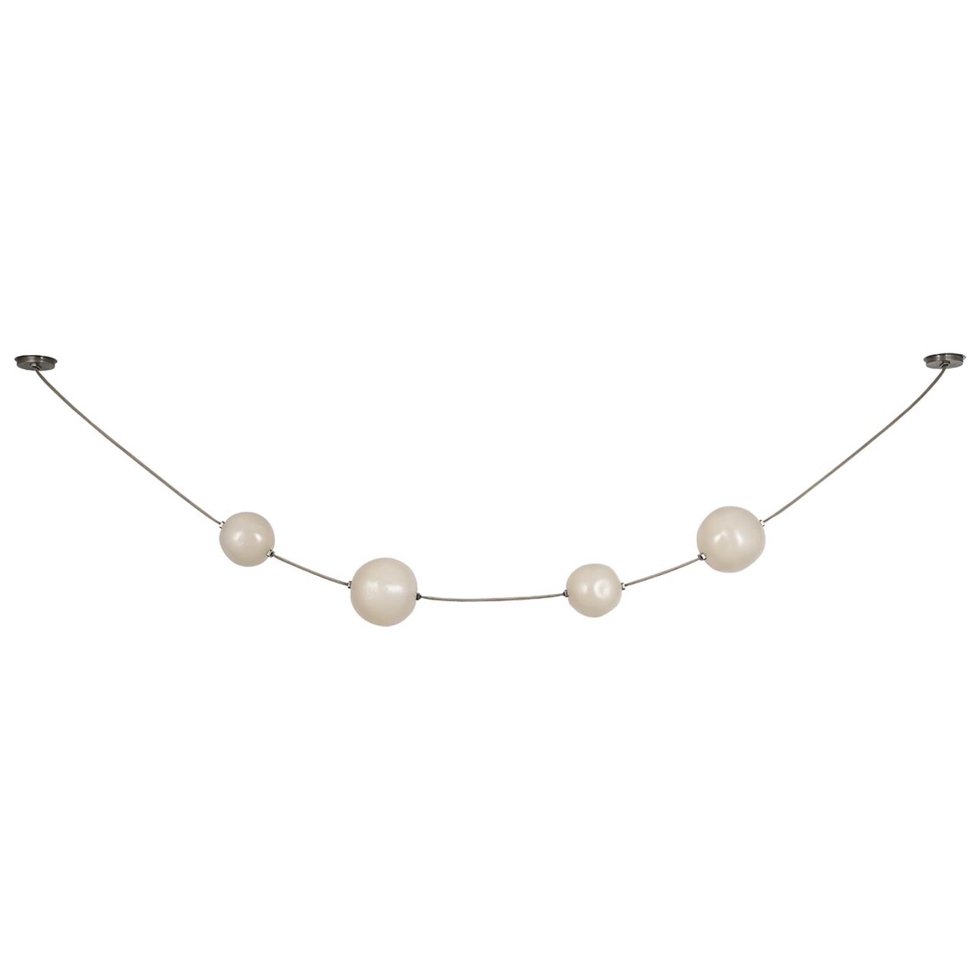 Shown in Ash Suede And Mottled Pewter finish and Fizzy Nude glass