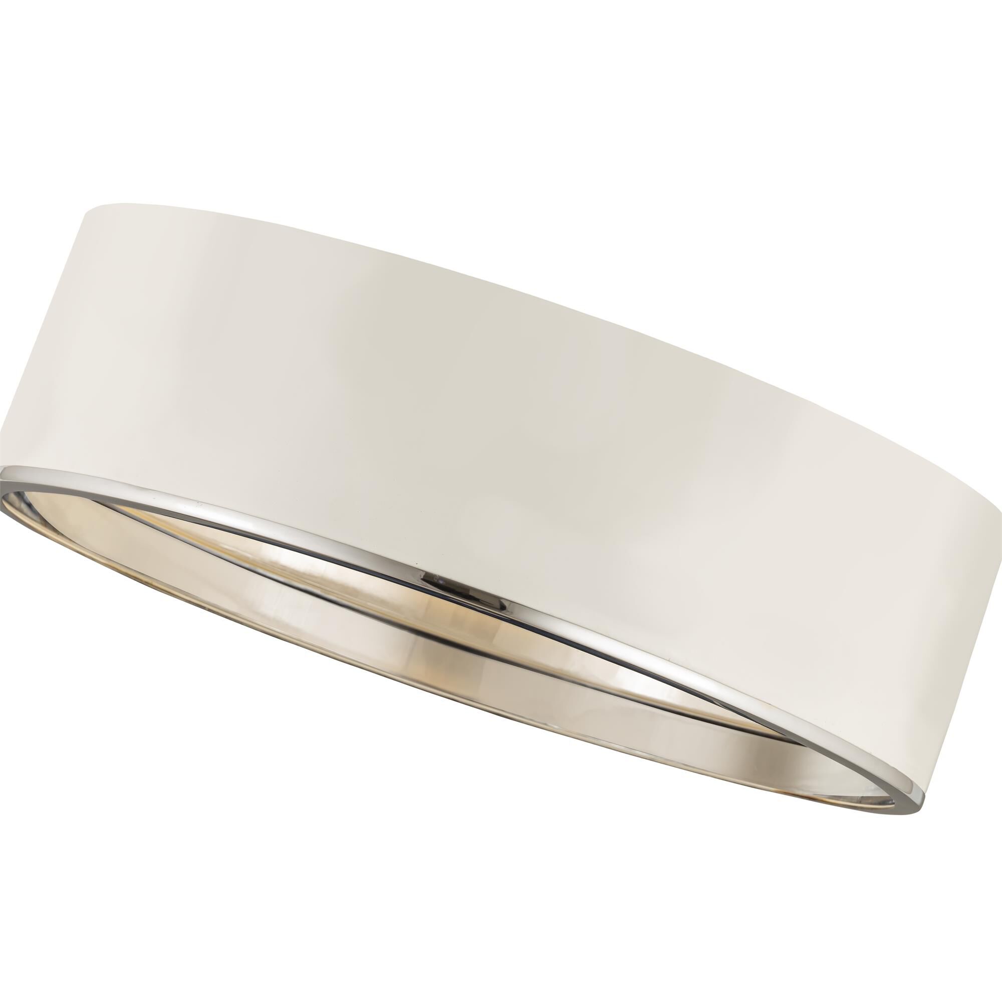Shown in Matte White And Chrome finish and Steel glass and Steel shade