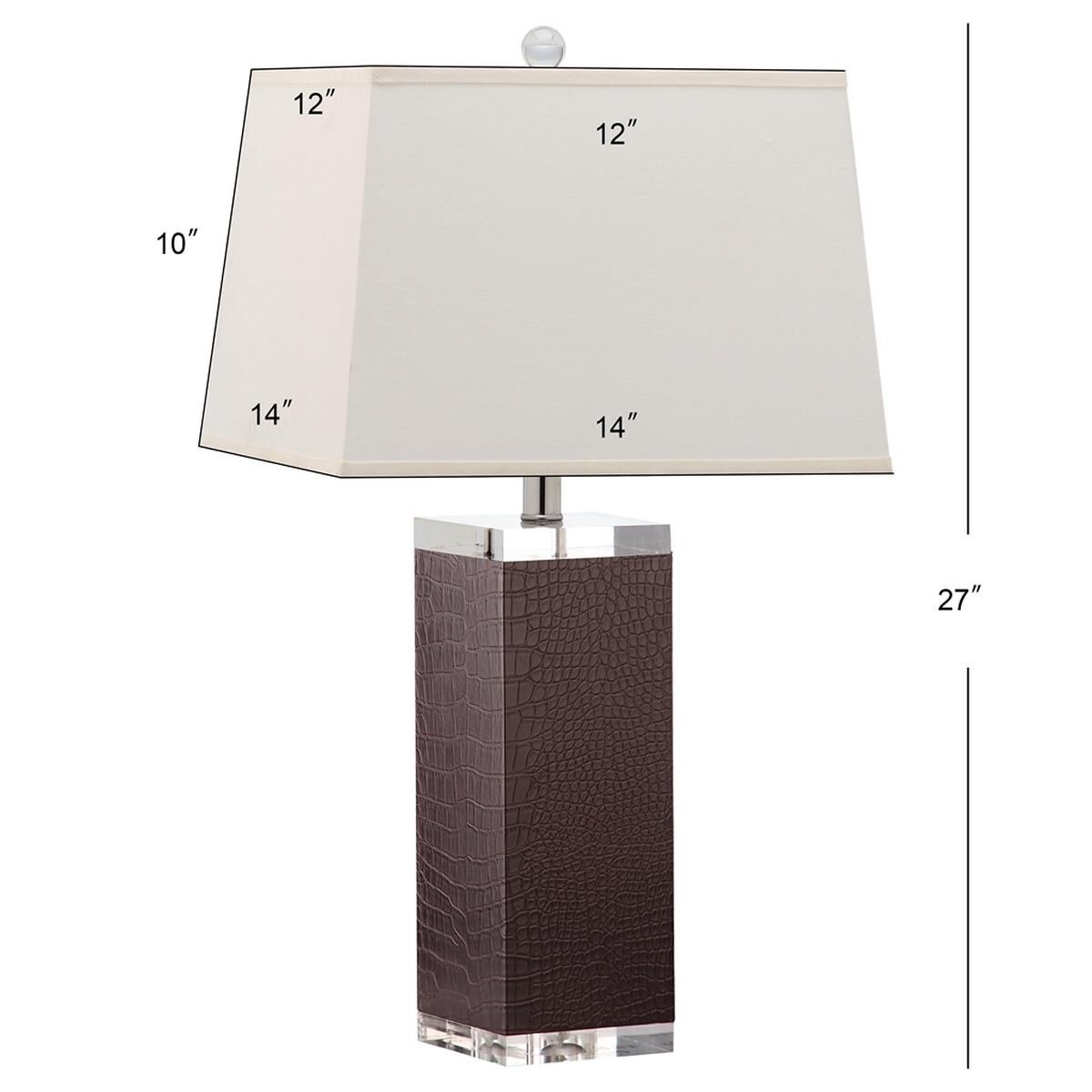 Deco Leather 27 Inch Table Lamp by Safavieh