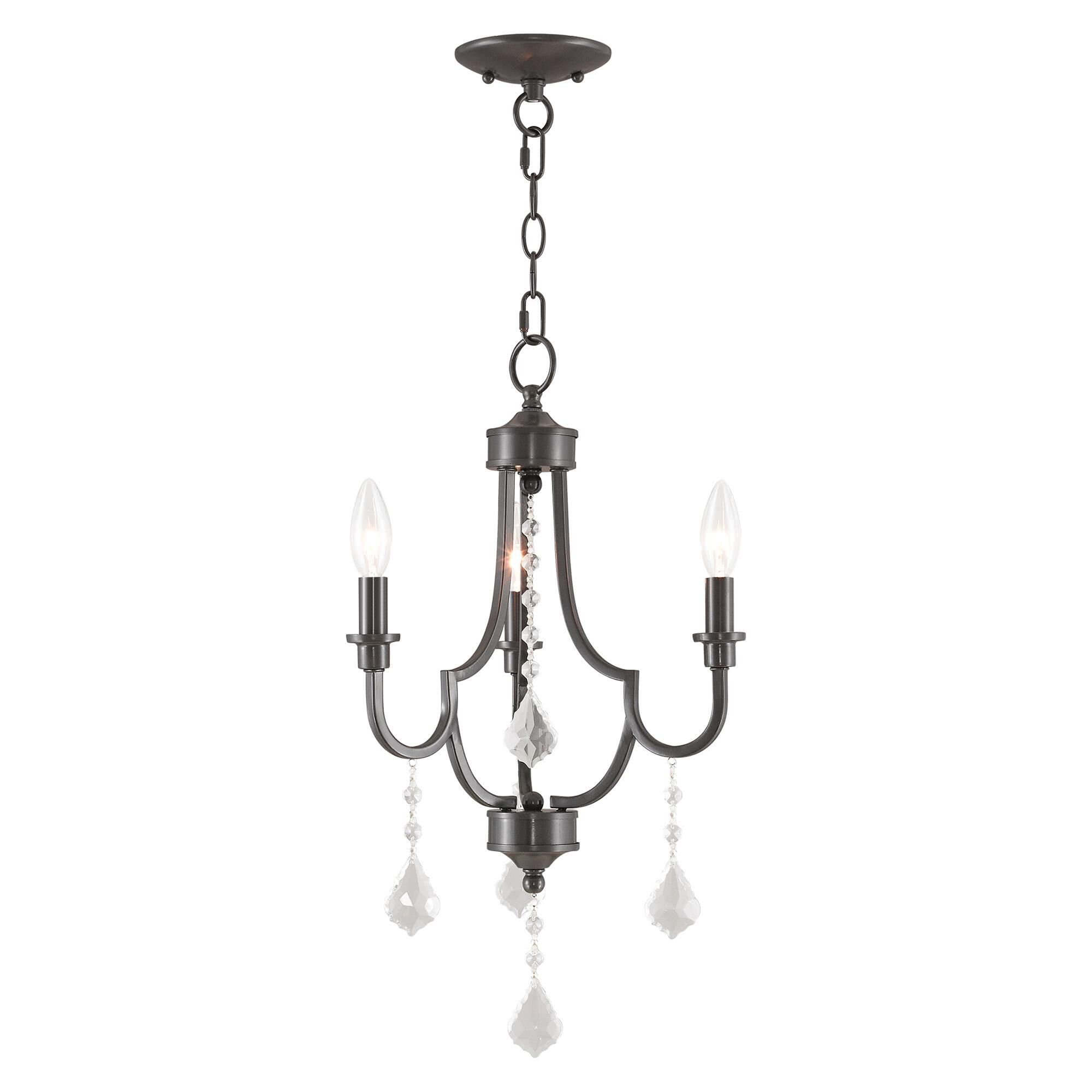 Glendale 14 Inch 3 Light Mini Chandelier by Livex Lighting