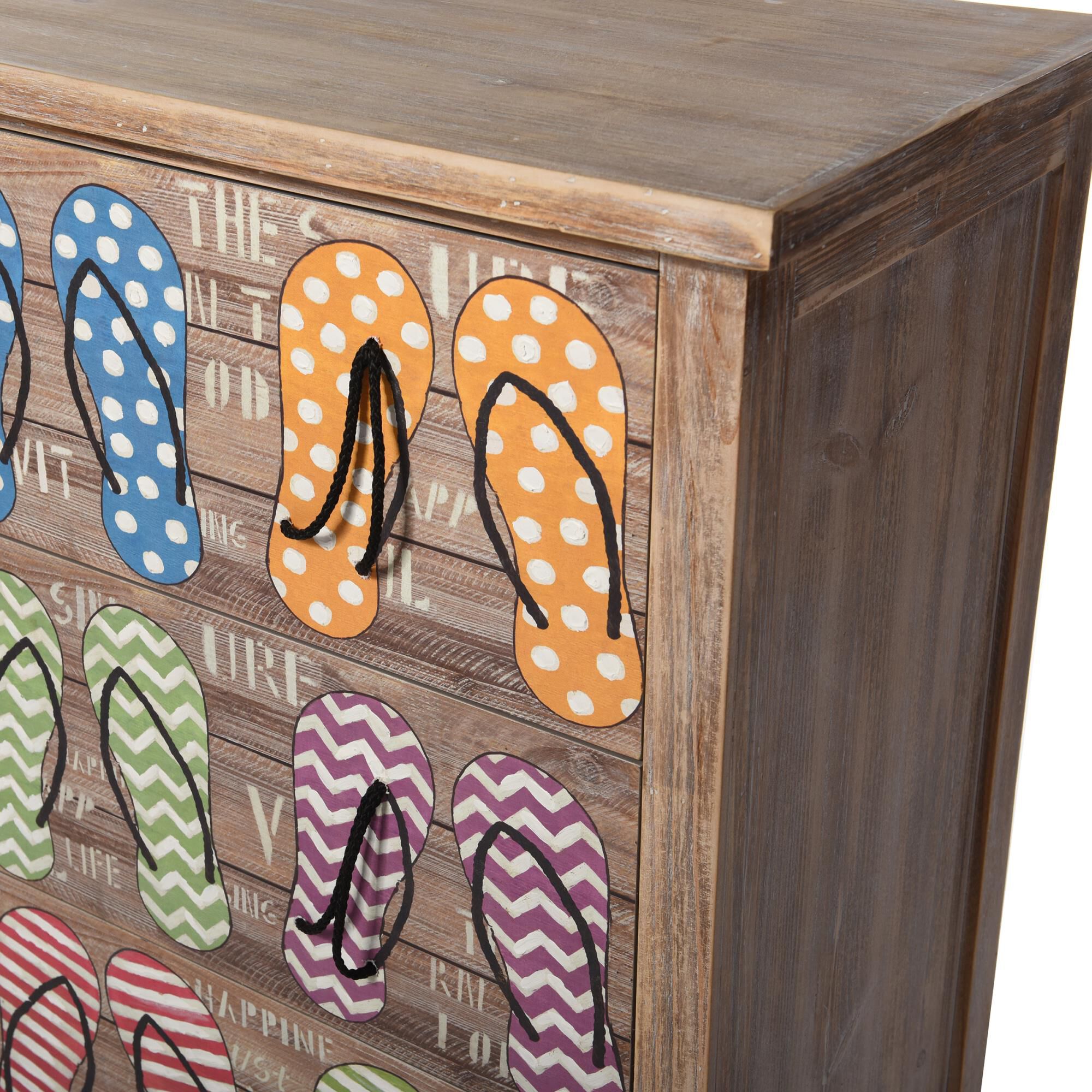 Shown in Gray Driftwood, Painted Flipflop Print finish