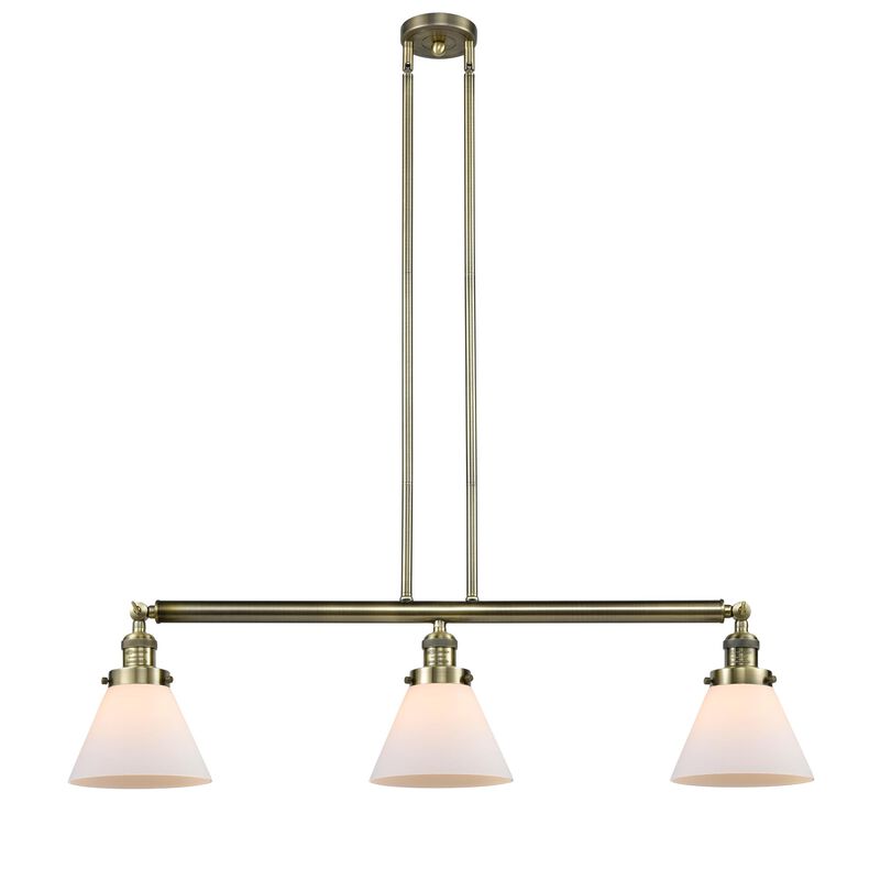 Bruno Marashlian Large Cone 36 Inch 3 Light Linear Suspension Light by Innovations Lighting