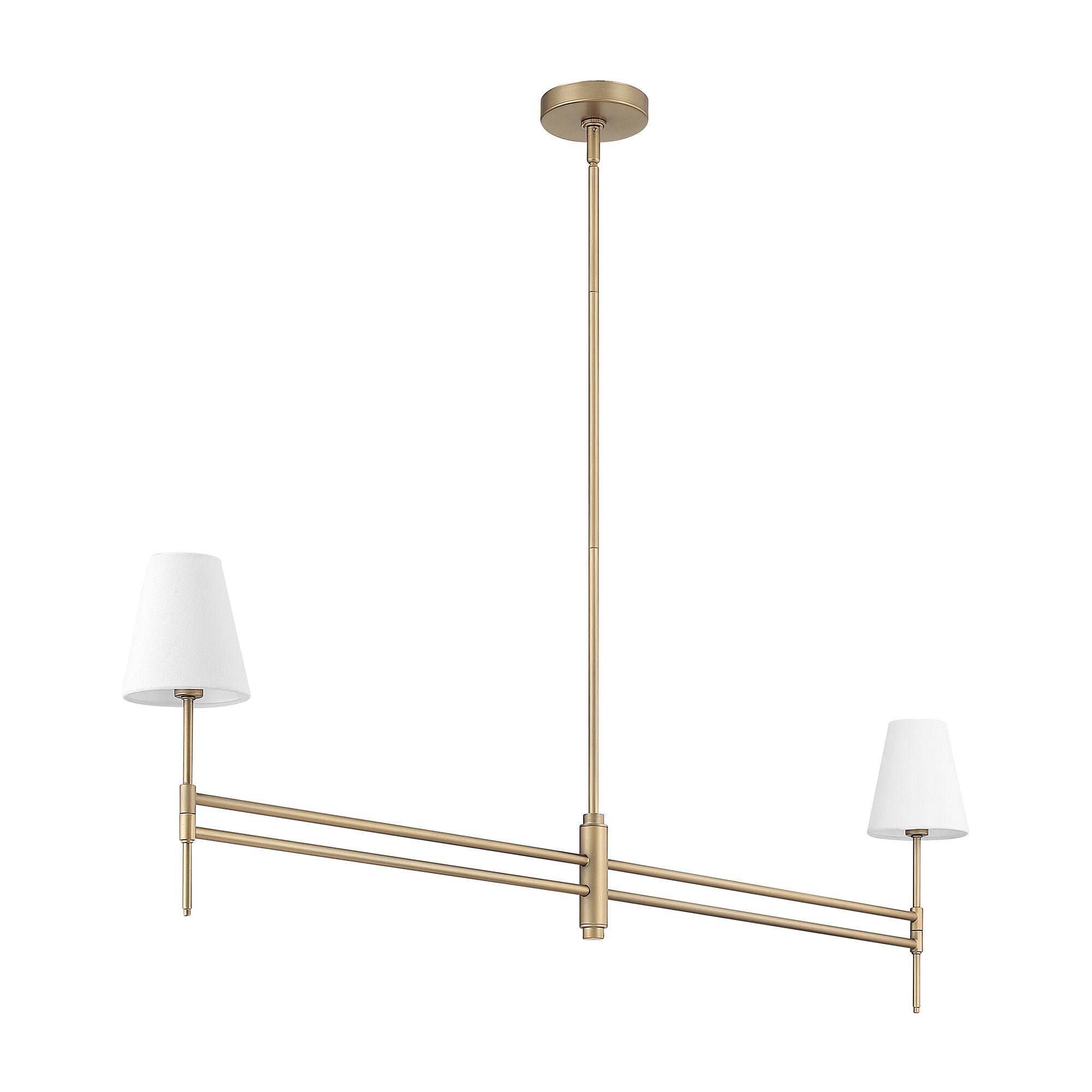 Camelia Stem Medium Linear Chandelier,