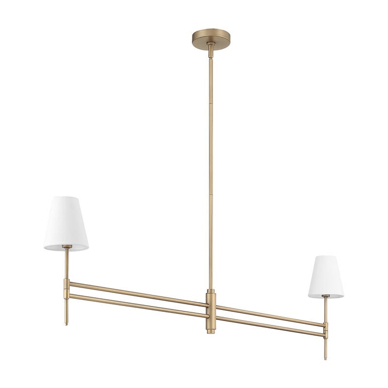 Camelia Stem Medium Linear Chandelier by Hunter Fan
