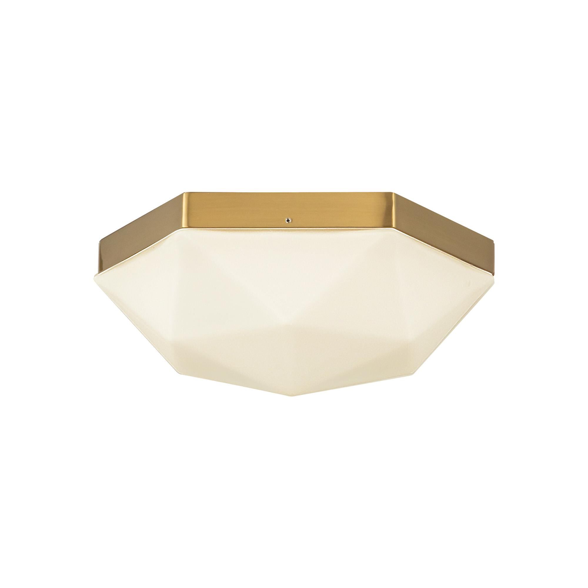 Shown in Brushed Gold/Opal Glass|matte Black/Opal Glass finish and Opal glass and Opal Glass shade