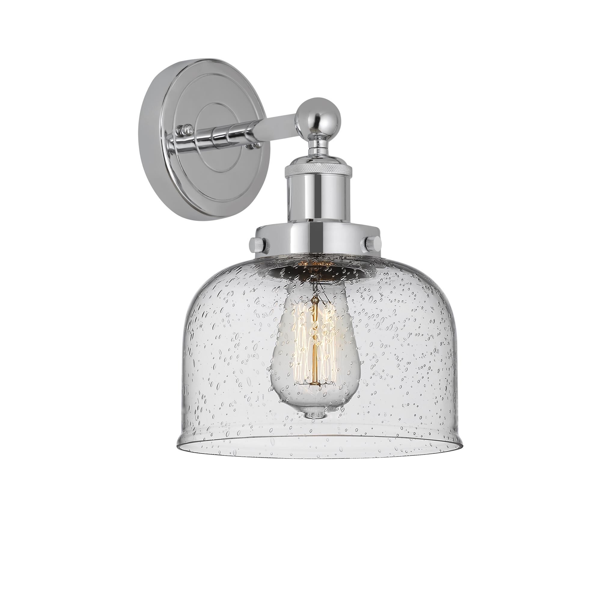 Shown in Polished Chrome, Mercury finish and Mercury glass and Mercury Glass shade
