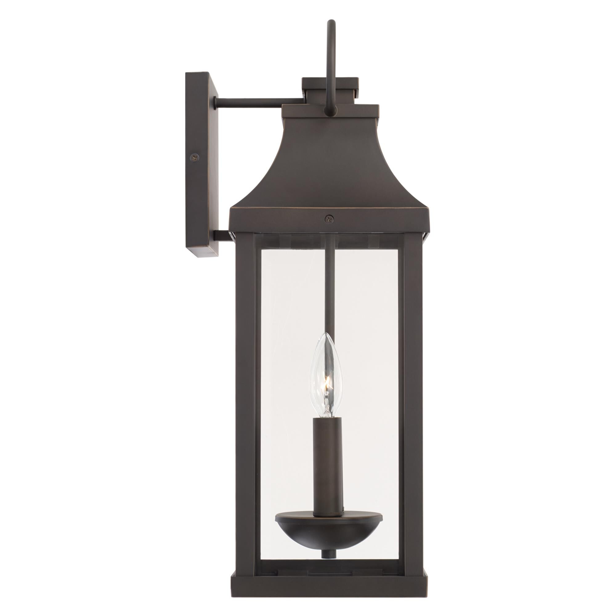 Shown in Oiled Bronze finish and Clear glass