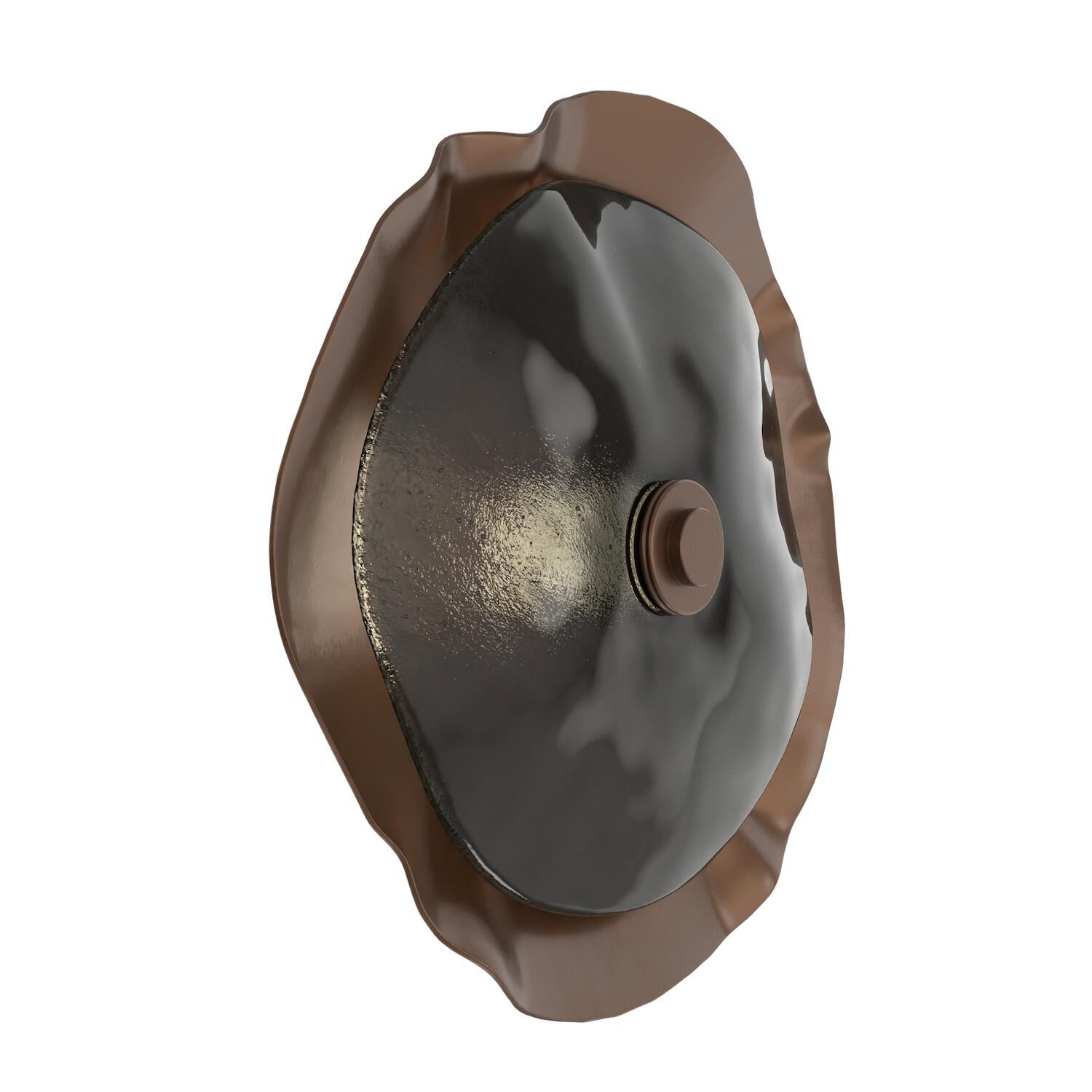 Shown in Burnished Bronze finish and Smoke Granite accent