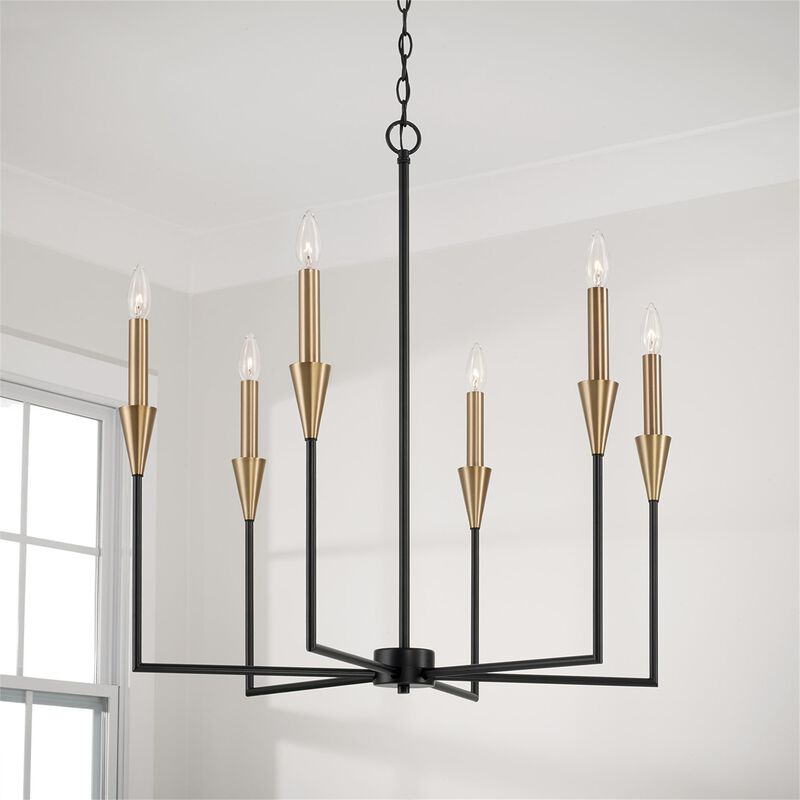 Avant 29 Inch 6 Light Chandelier by Capital Lighting Fixture Company