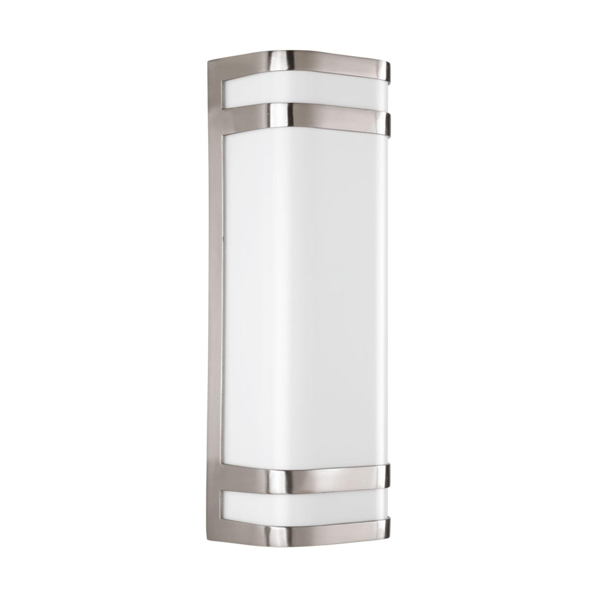 Shown in Brushed Nickel finish and Polycarbonate glass