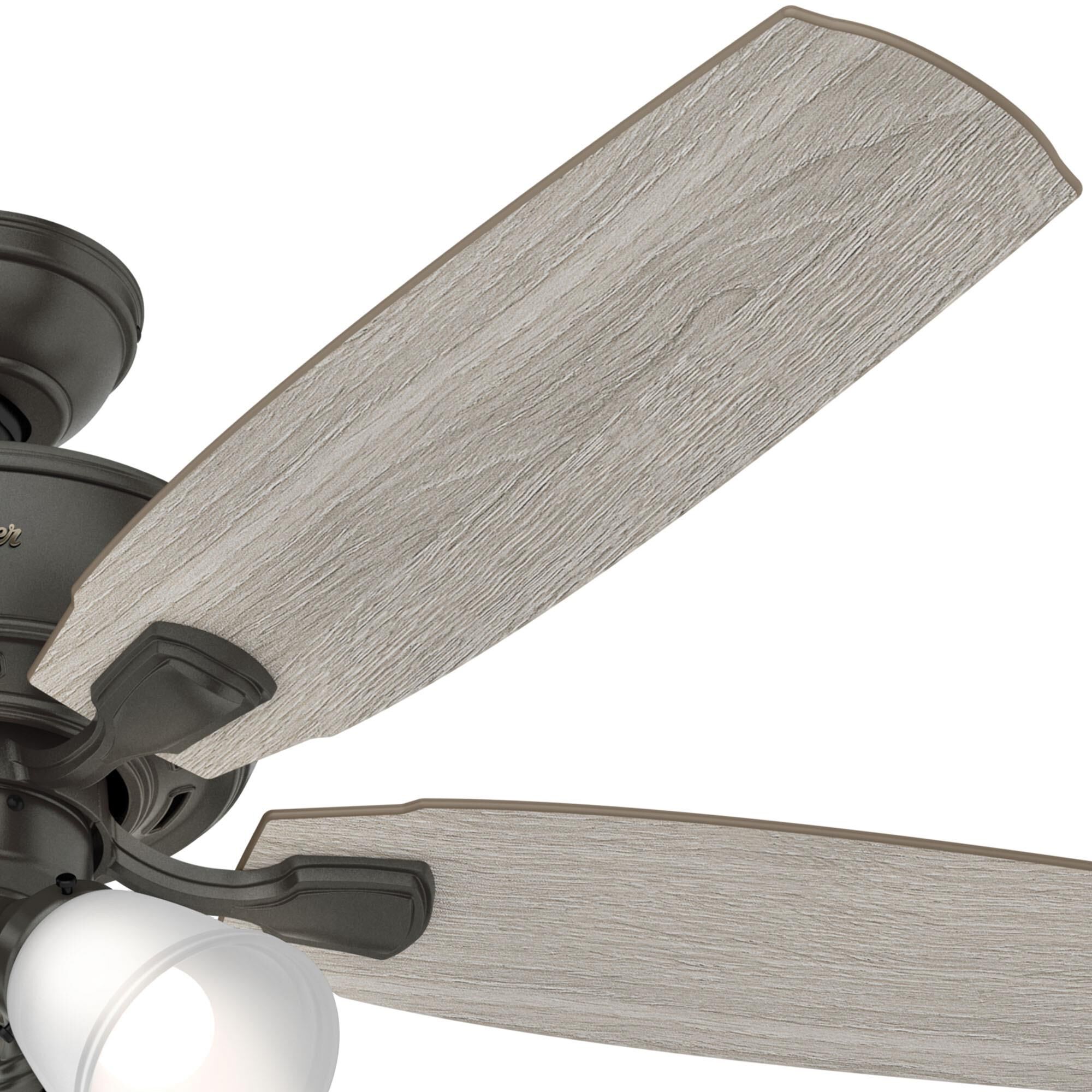 Amberlin 52 Inch Ceiling Fan with Light Kit by Hunter Fan