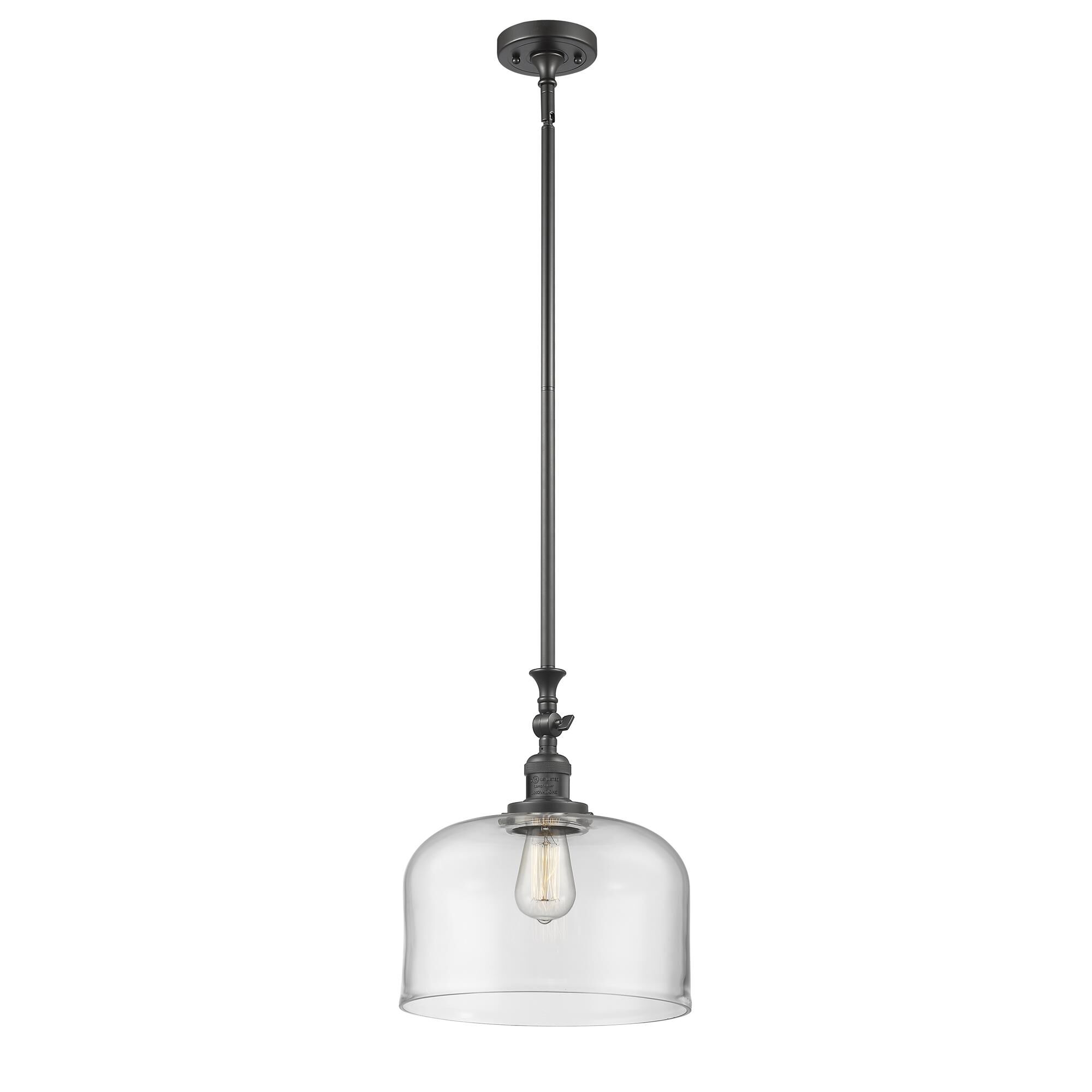 Shown in Oil Rubbed Bronze finish and Clear glass