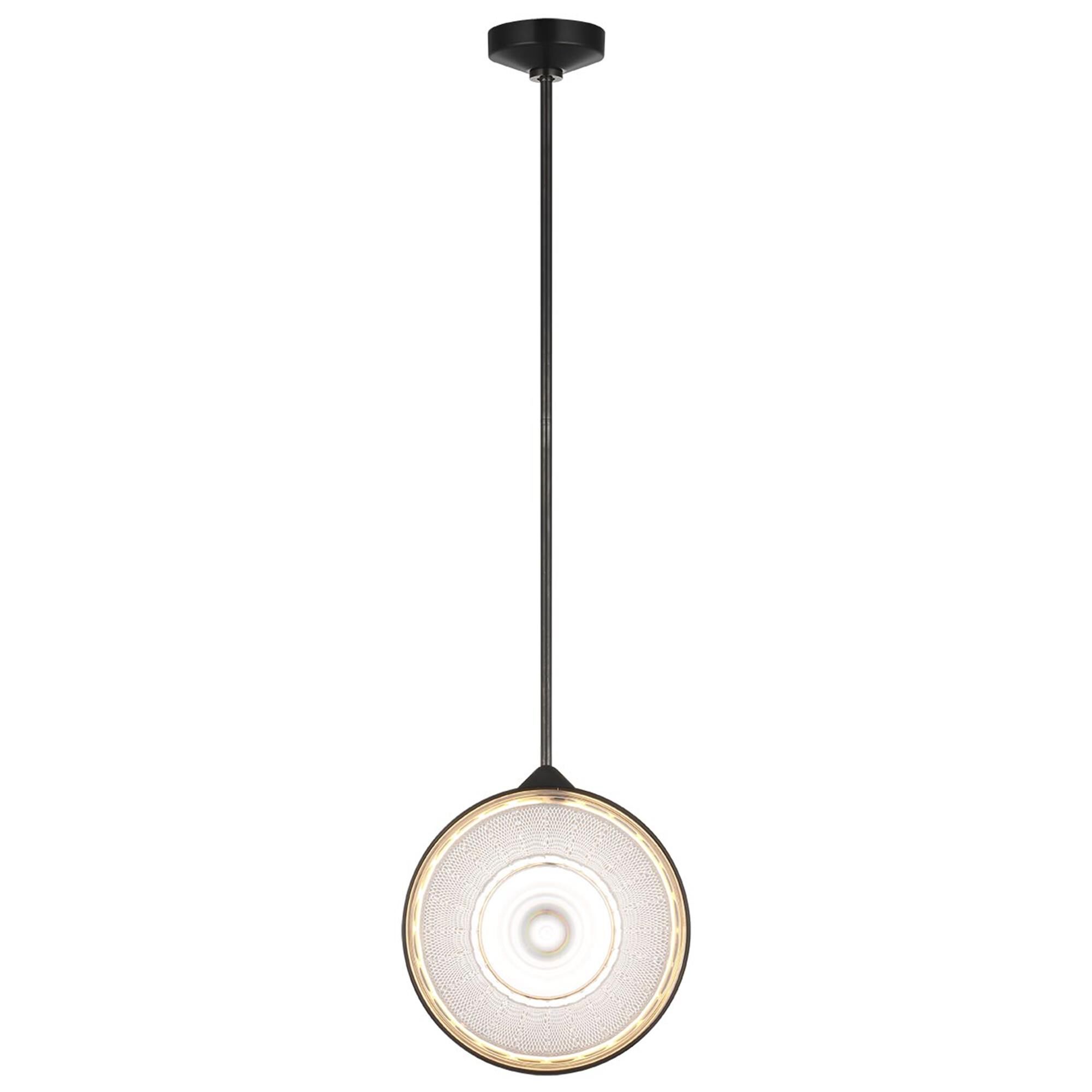 Shown in Bronze finish and Clear crystal