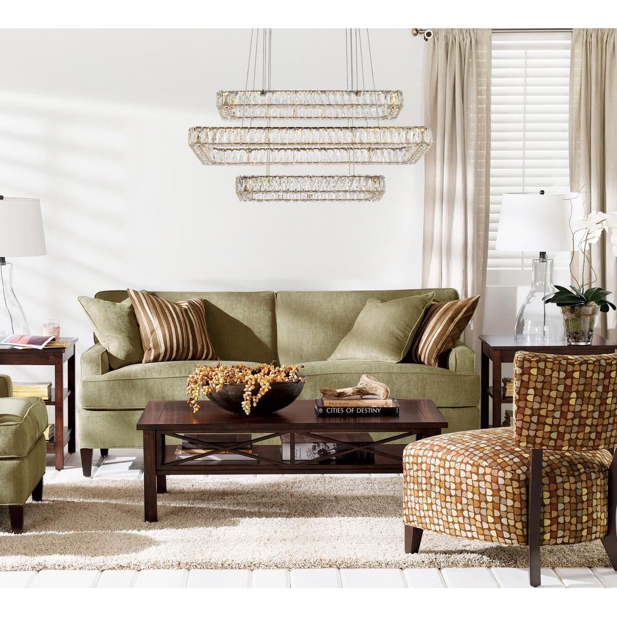 Shown in Gold finish and Clear Royal Cut crystal