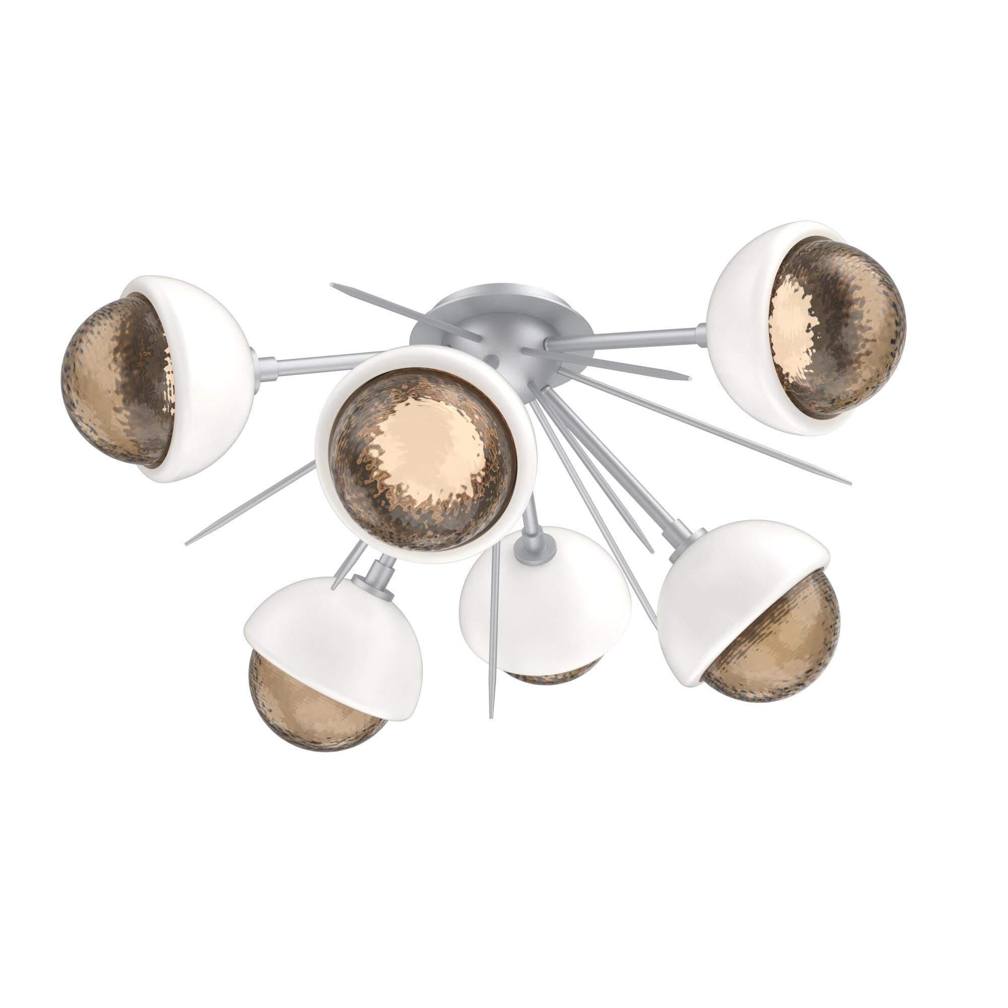 Levi Wilson Cabochon 28 Inch Semi Flush Mount by Hammerton Studio