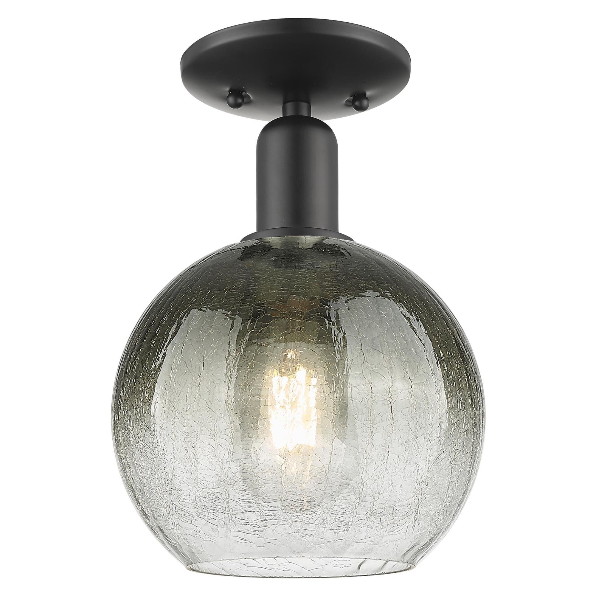 Shown in Matte Black finish and Slate glass