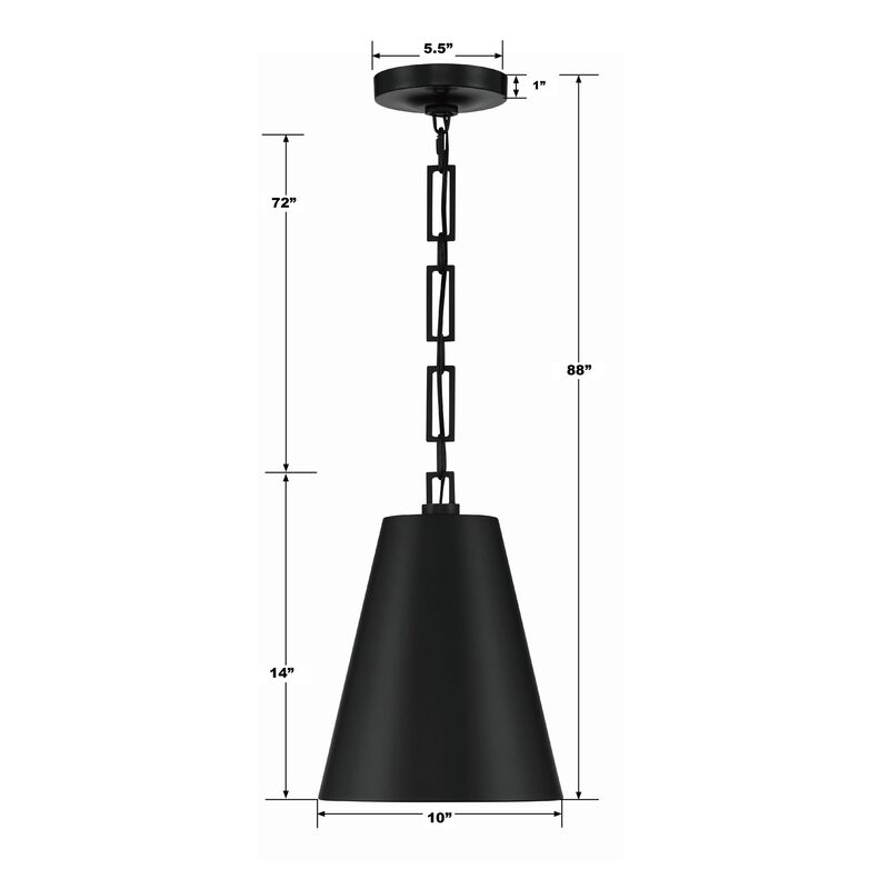 Brian Patrick Flynn Alston 10 Inch Mini Pendant by Crystorama
