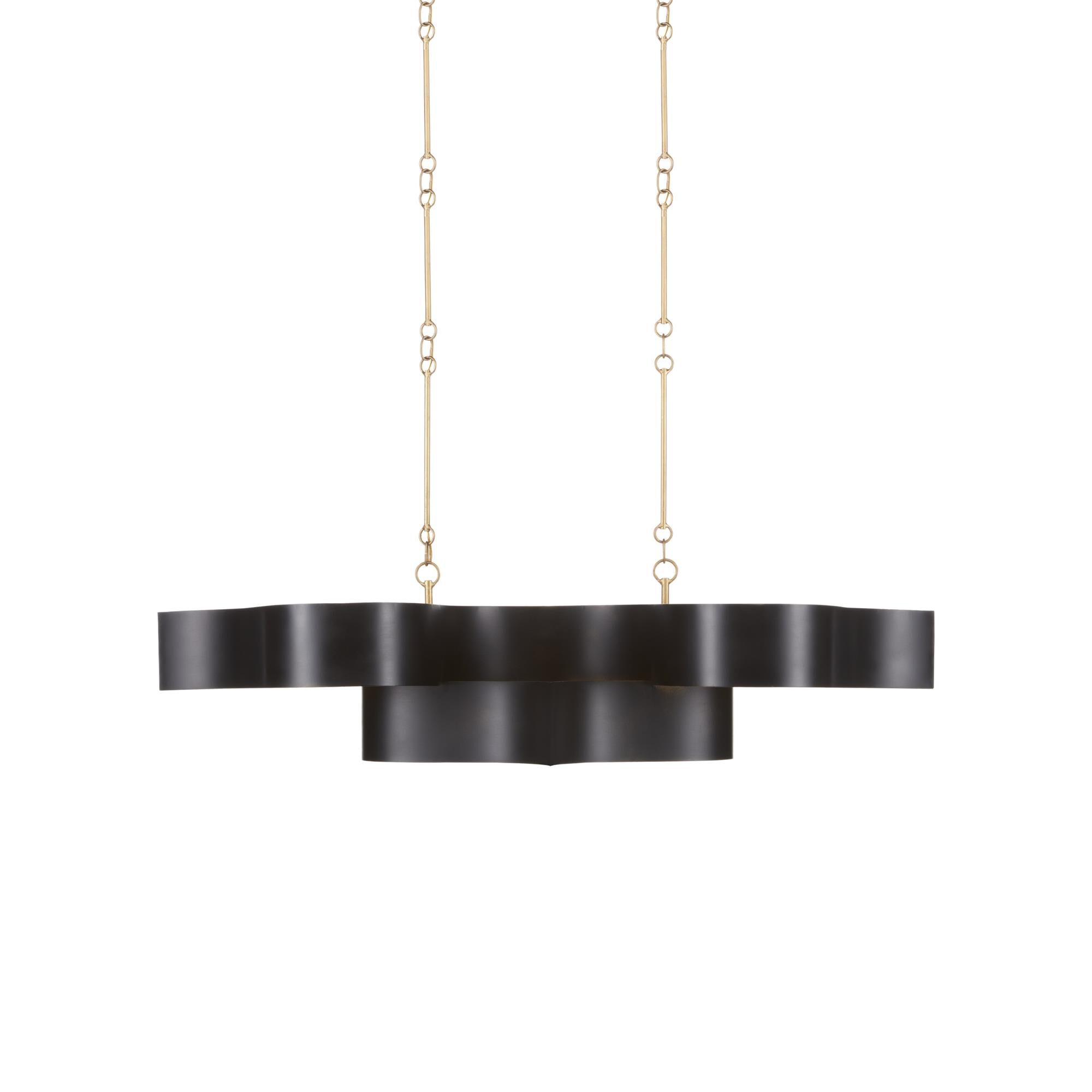 Grand Lotus 51 Inch Linear Suspension Light by Currey and Company