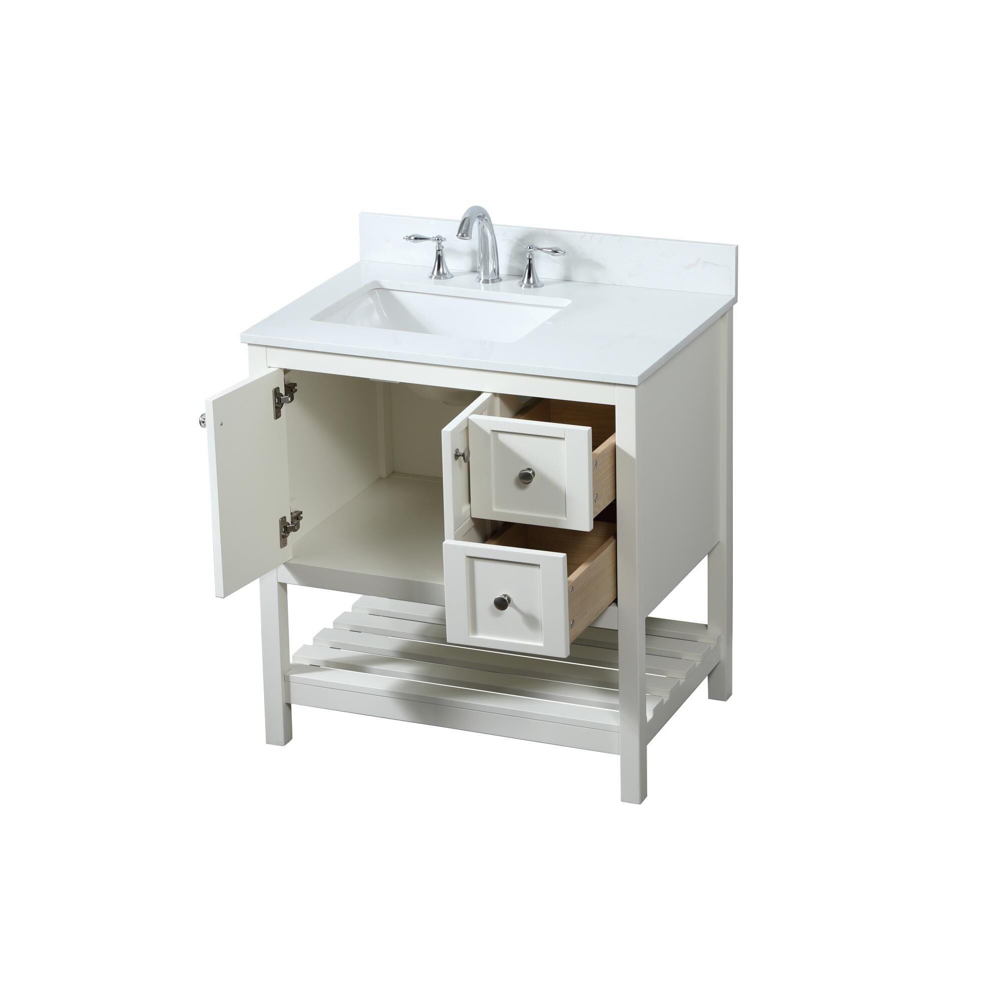 Shown in White finish