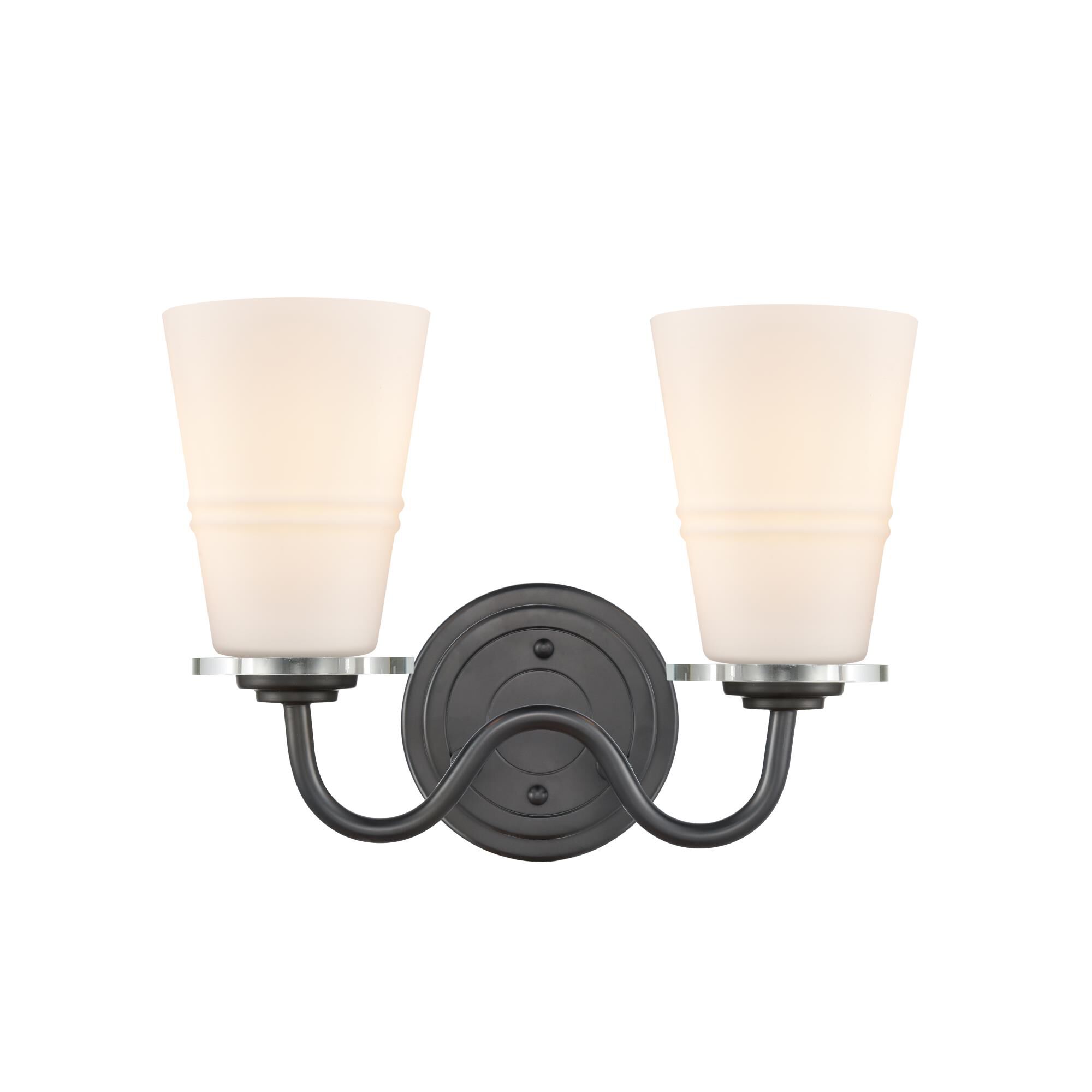 Shown in Matte Black finish and White Scarlett glass and None shade