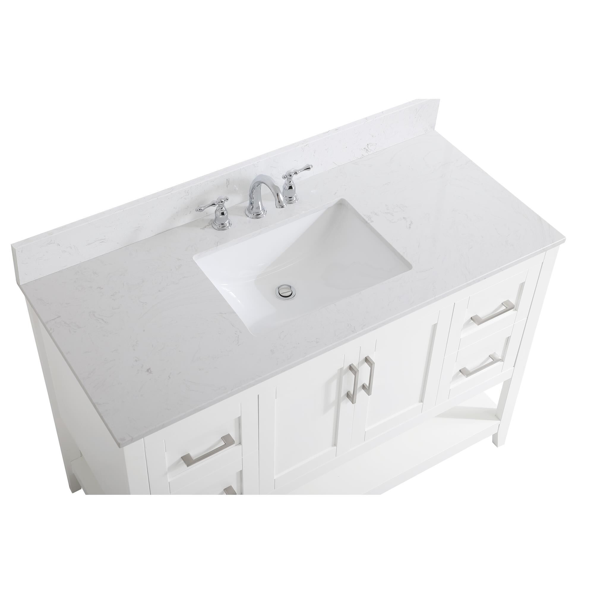 Shown in White finish