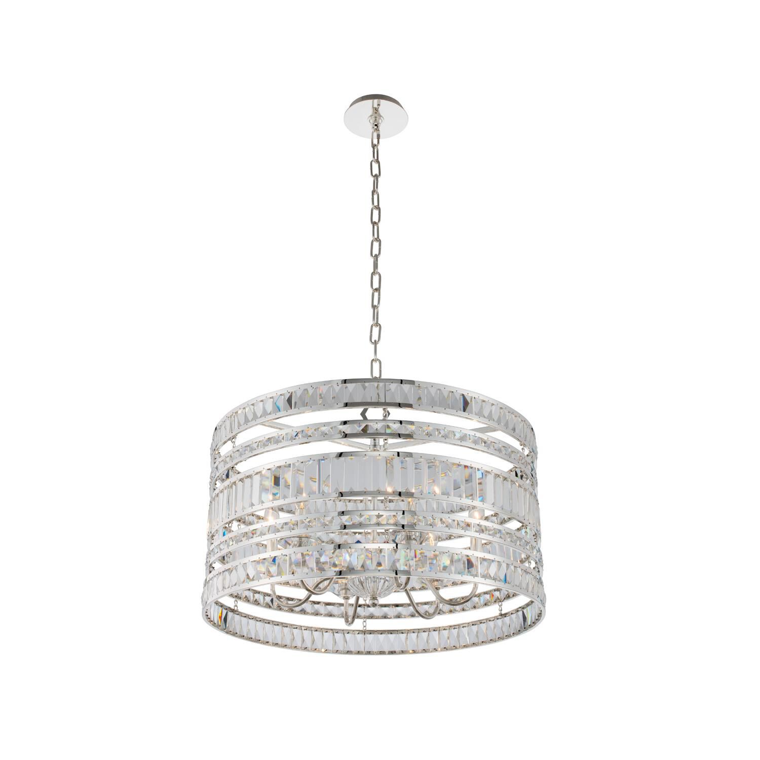 Shown in Polished Silver finish and Firenze crystal
