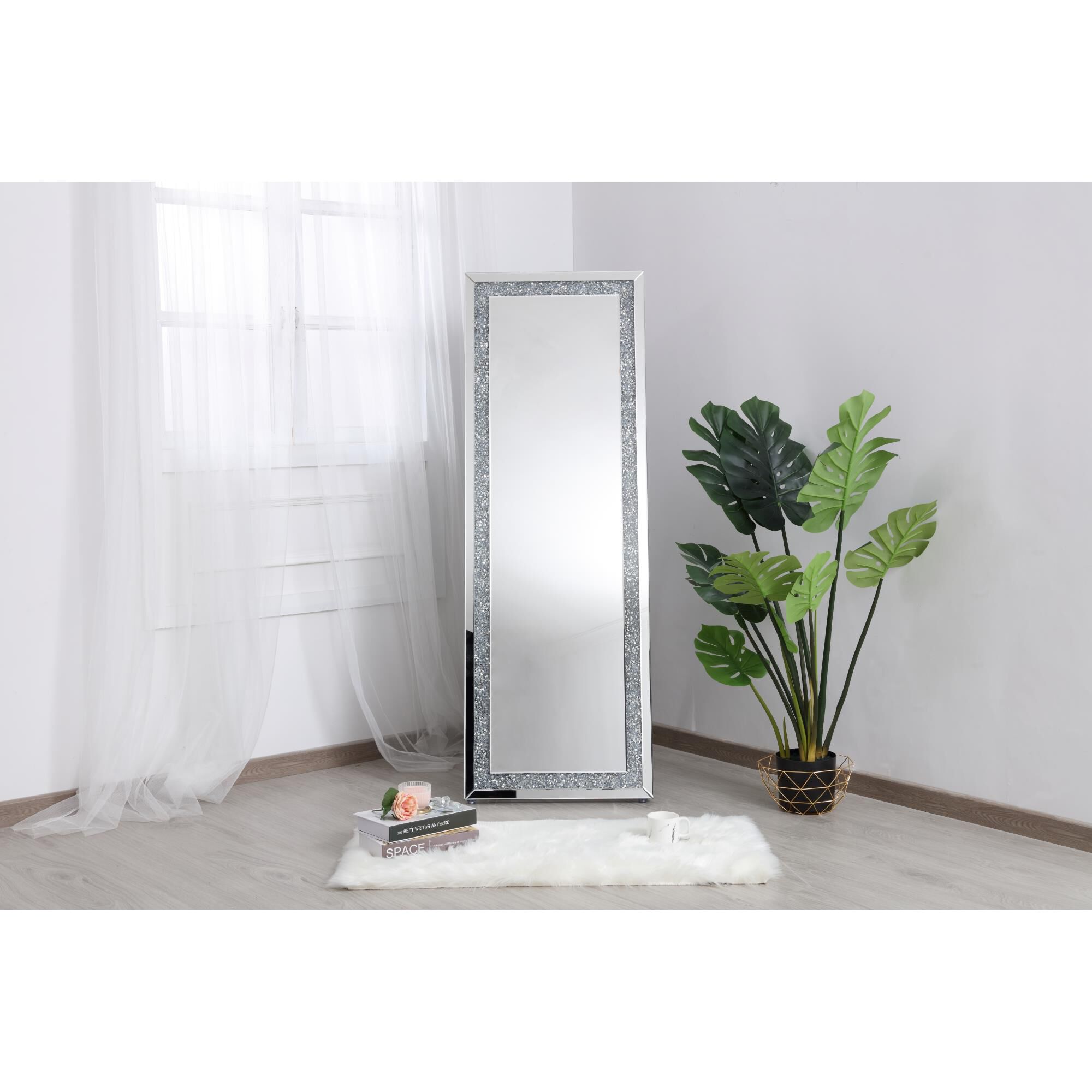 Sparkle Floor Mirror by Elegant Decor